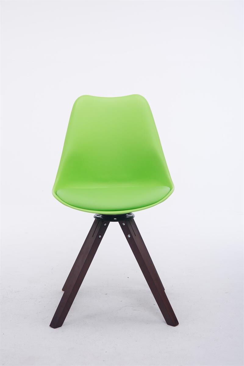 Besucherstuhl Troyes Drehbar Walnuss Square, grün