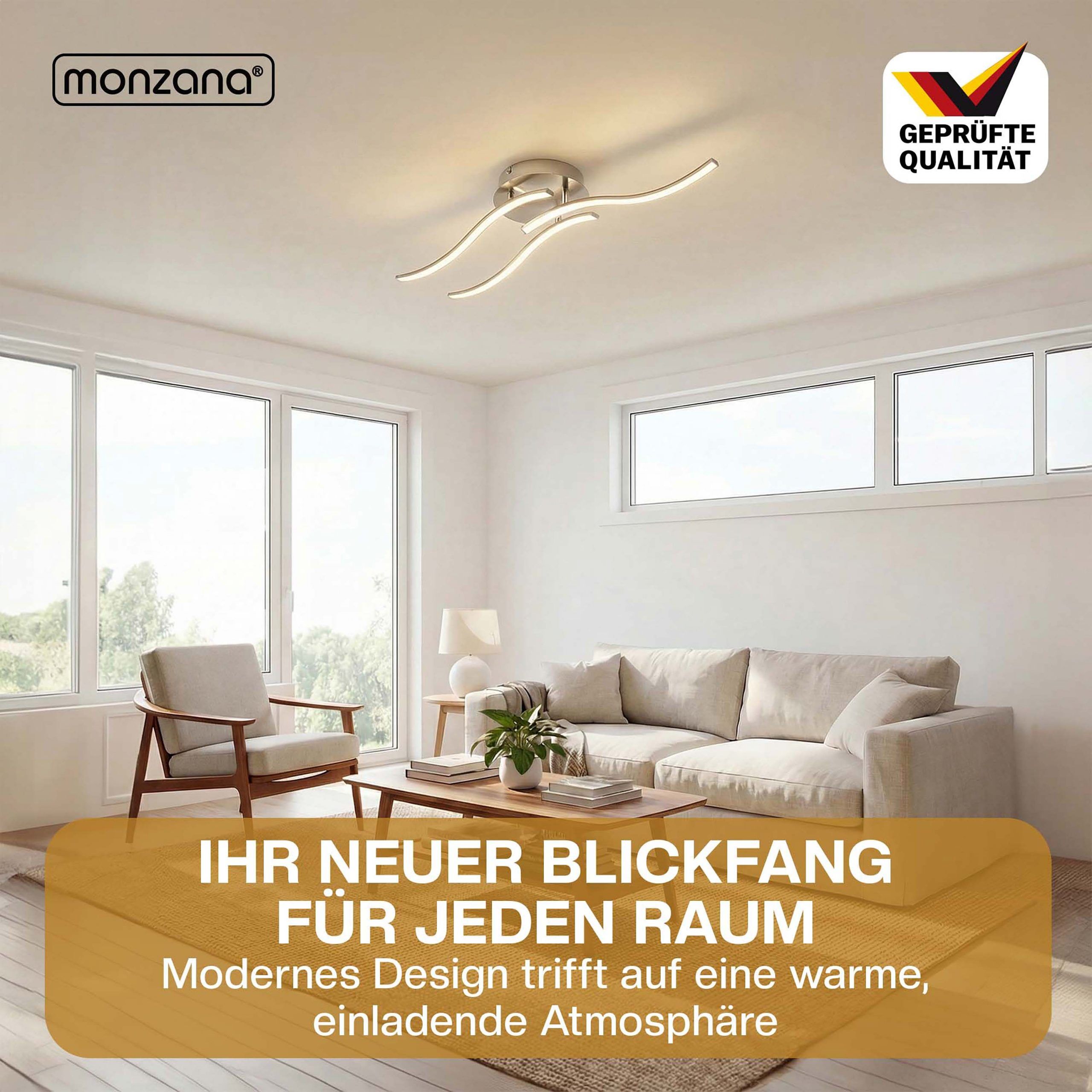LED Deckenleuchte Tripple bolge 3-flammig