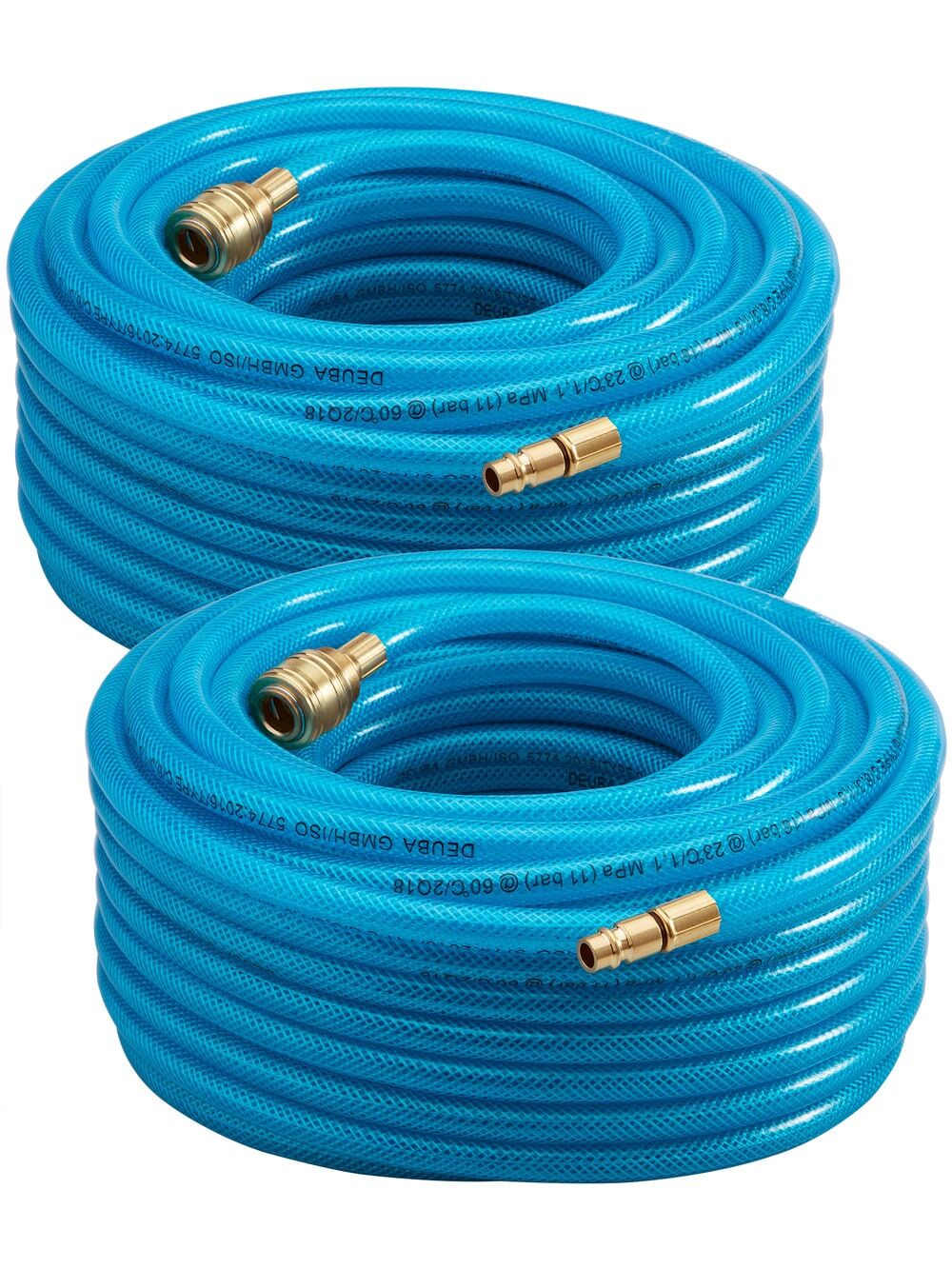 Druckluftschlauch 2er-Set 30m Schnellkupplung/Stecker