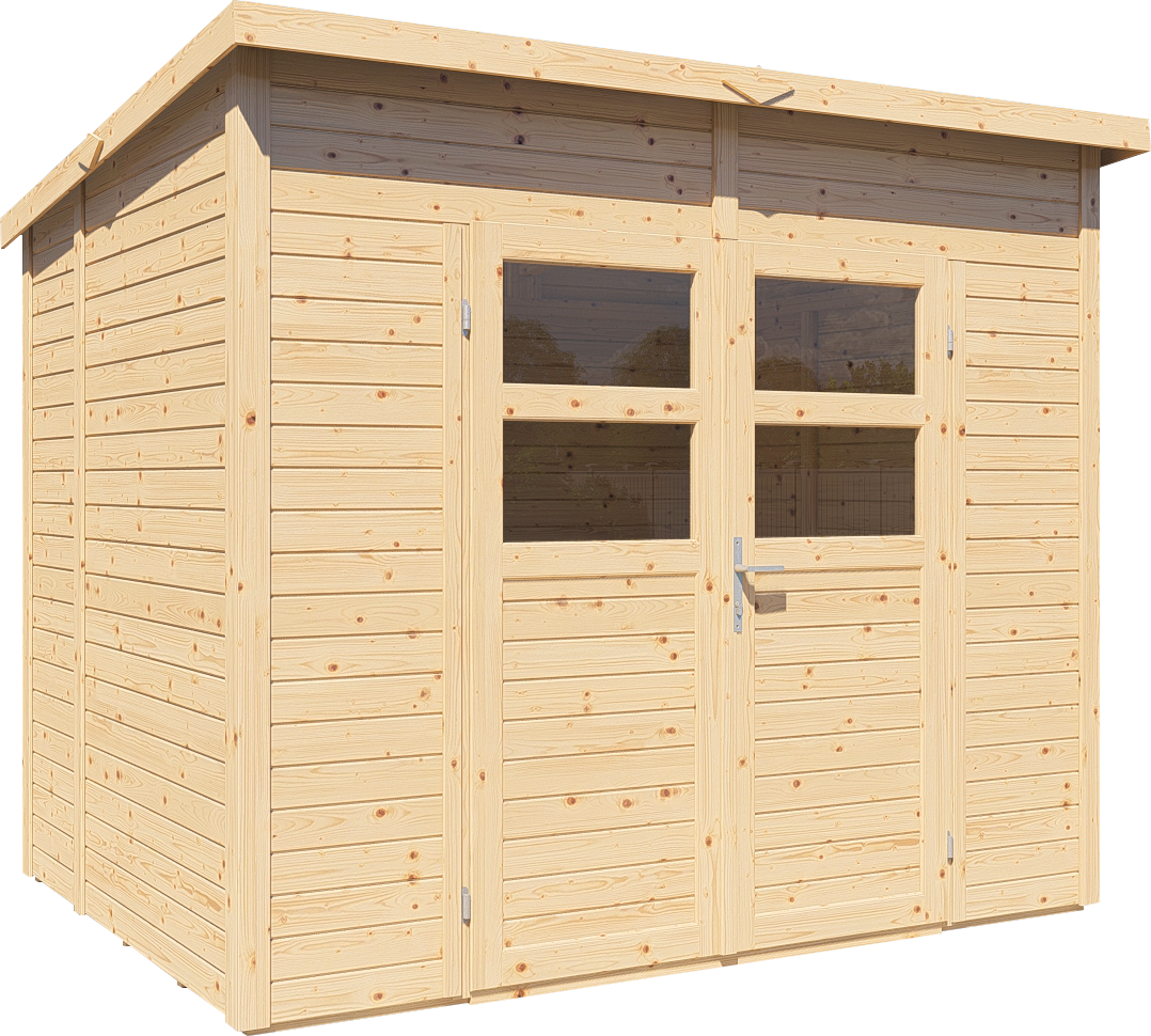 Gartenhaus Felix 2 naturbelassen 239 x 181 cm