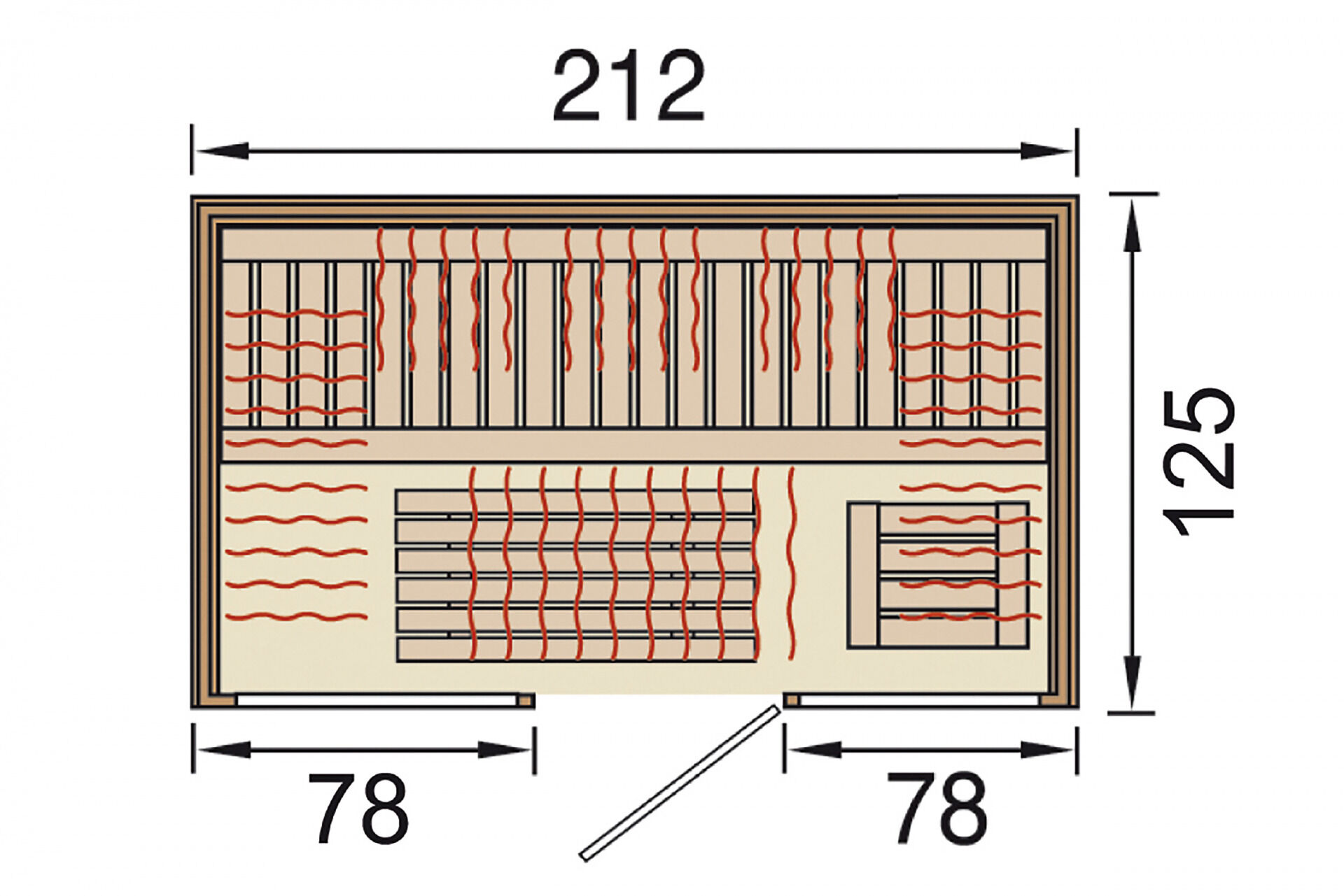 weka Infrarotkabine OSBY 2