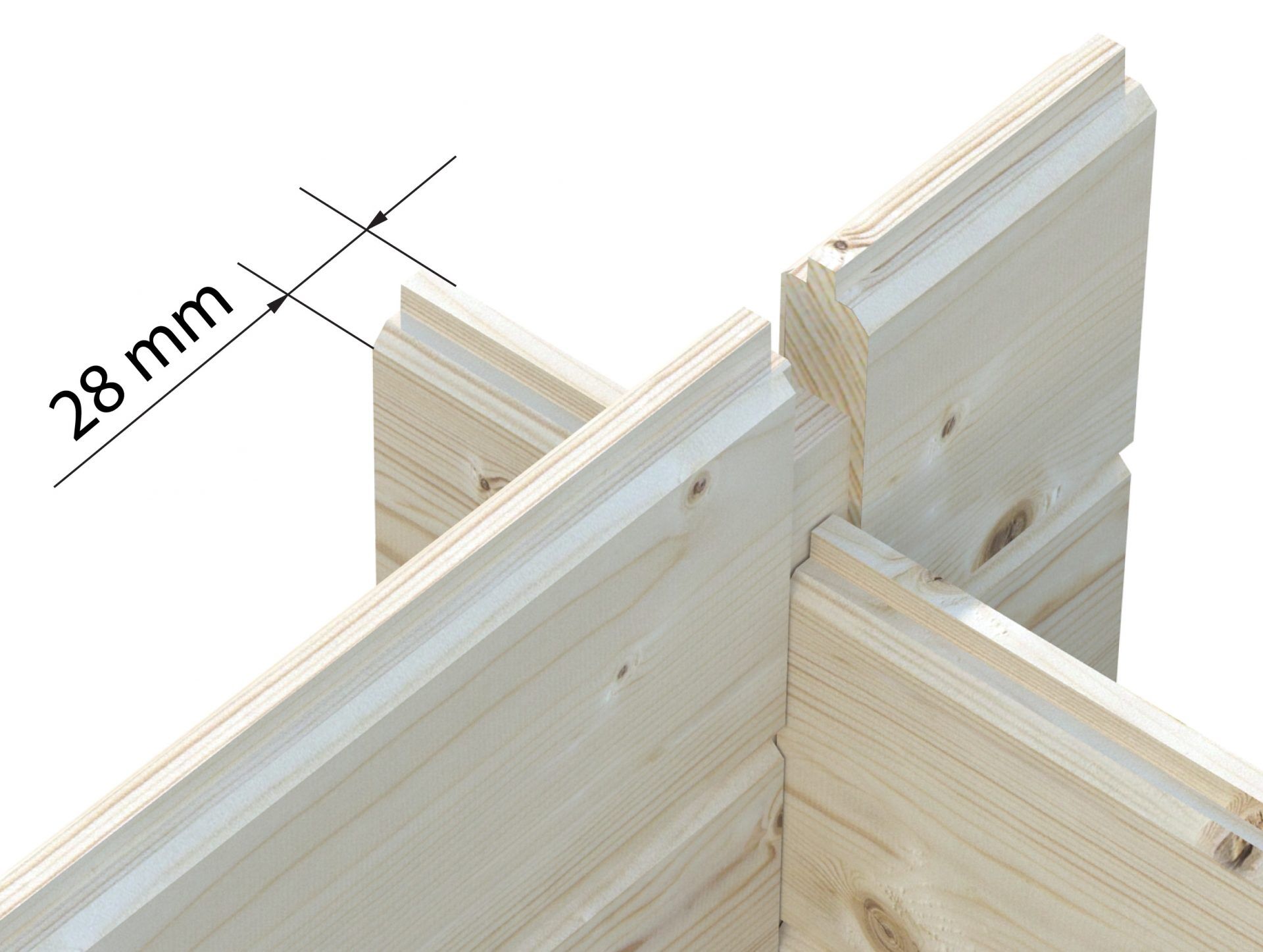 Gartenhaus Holz 2,3x2,3m Aktion 74