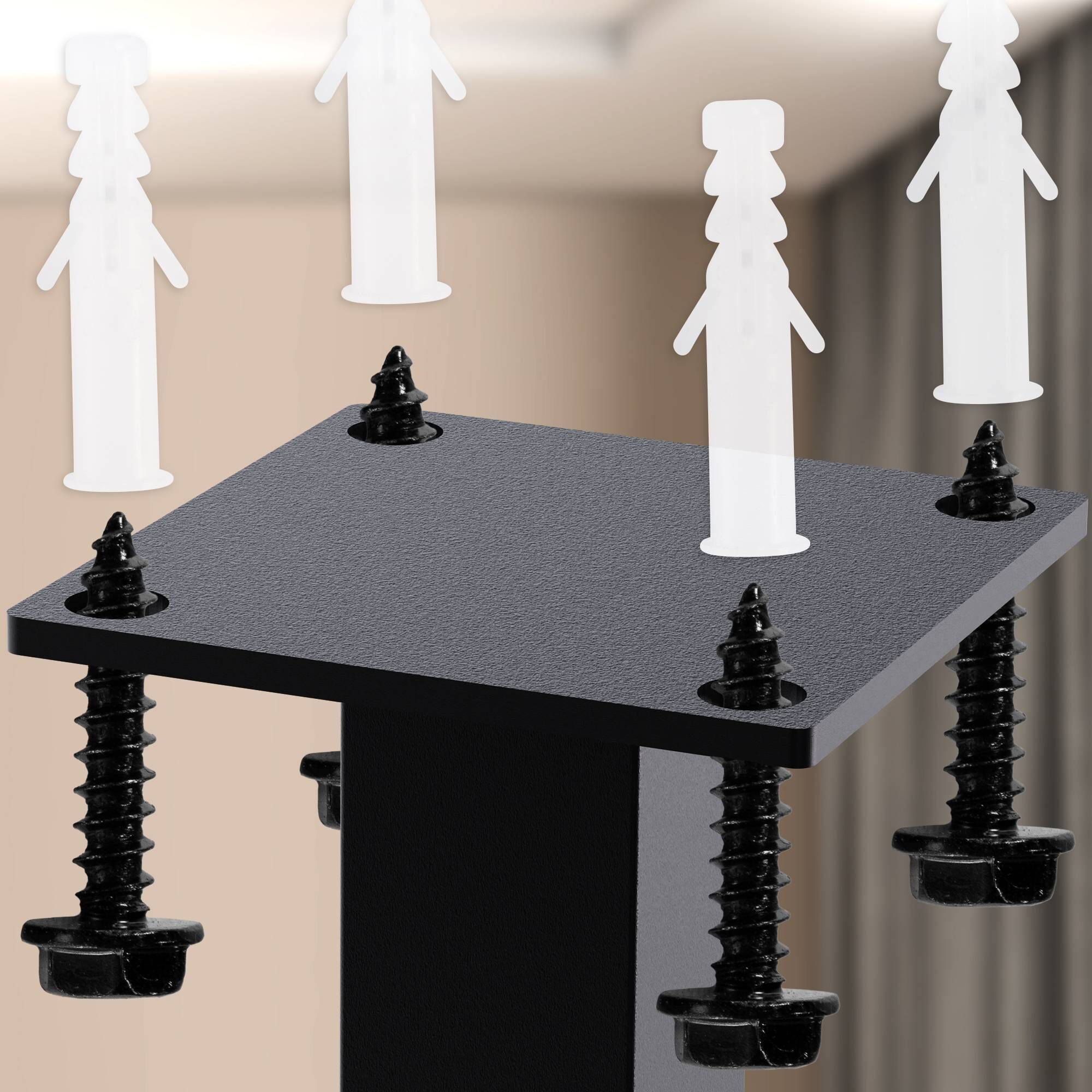 Kleiderstange Fenton 120x60 cm 12er, schwarz