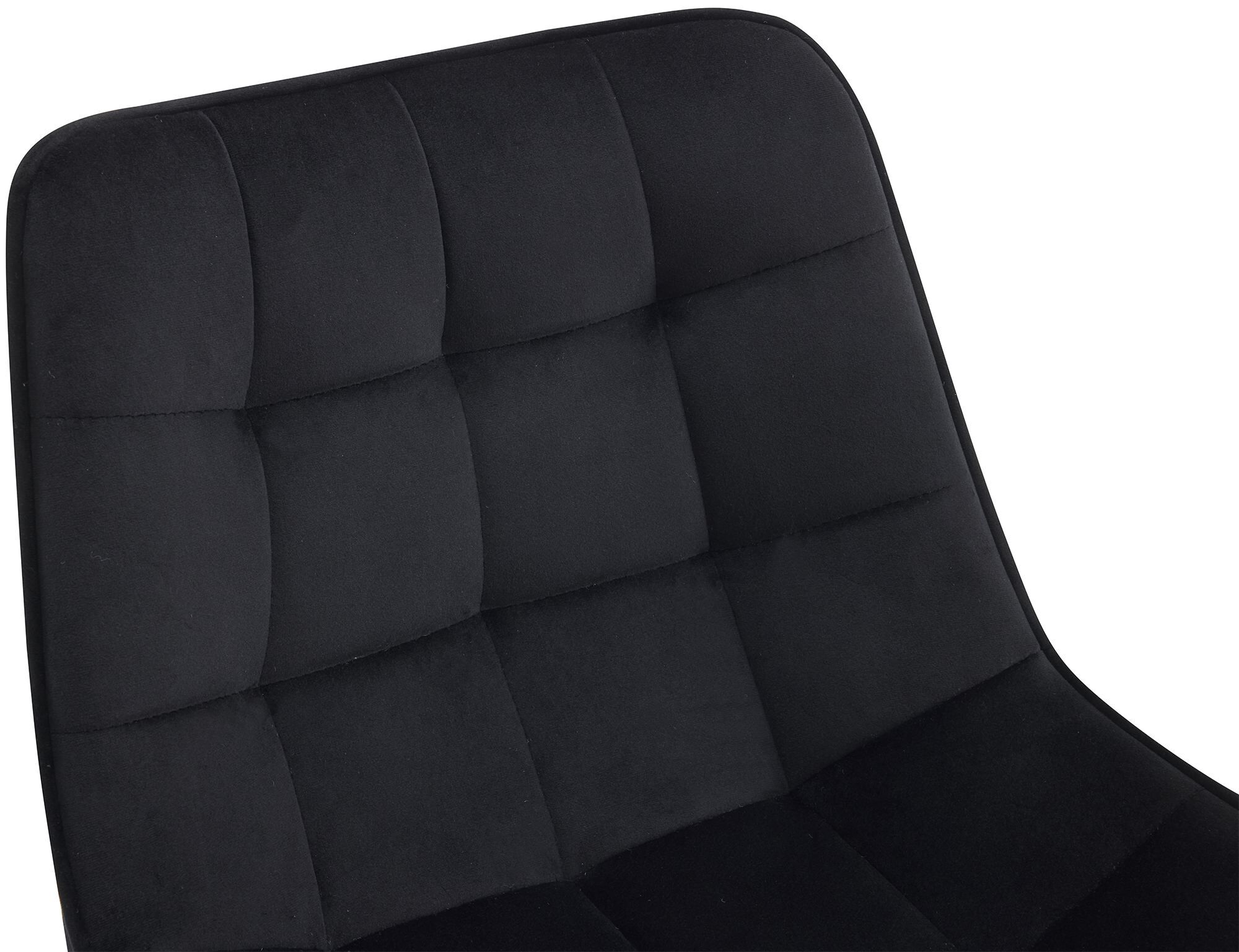 2er Set Barhocker Dartford Samt, schwarz