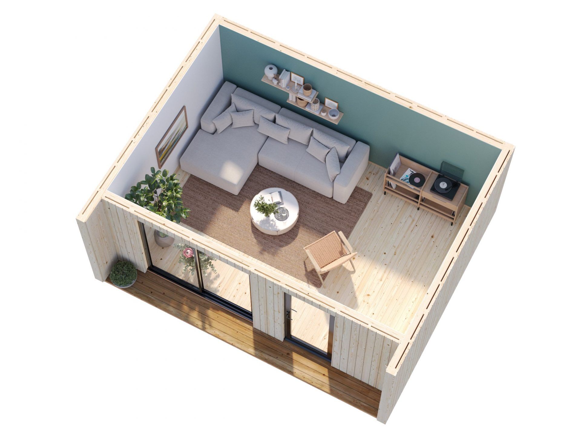 Palmako Tinyhaus Gartenhaus Johanna 19,4 m²