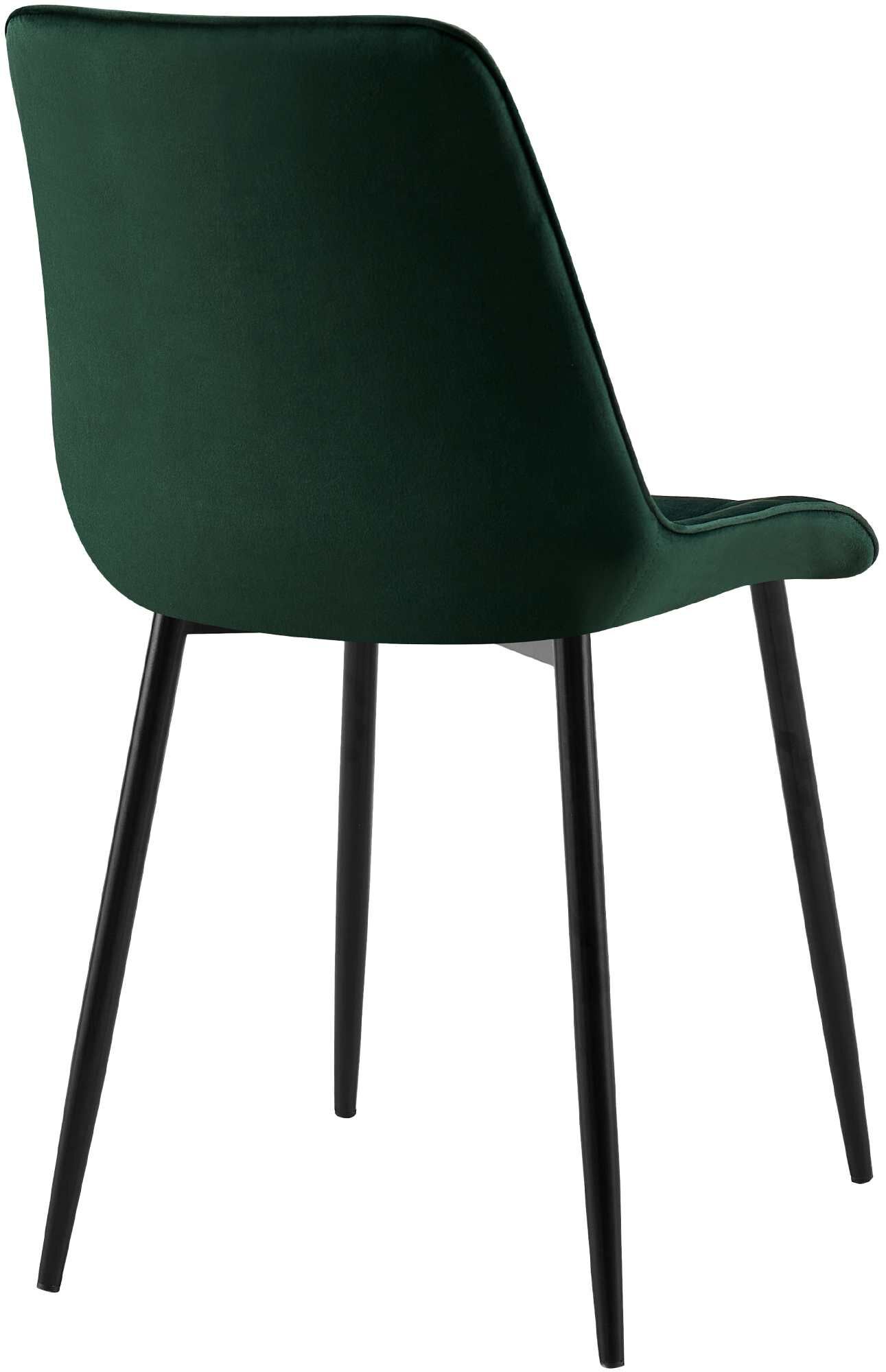 2er Set Esszimmerstuhl Gifford Samt, grün