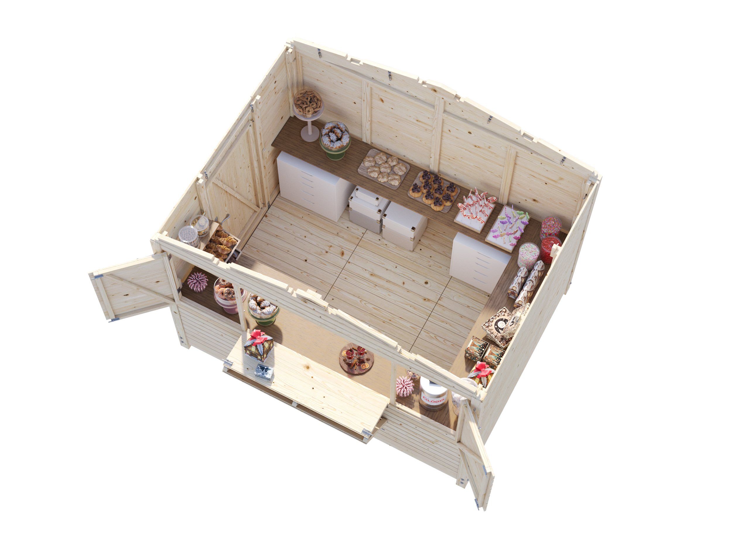 Palmako Marian 6,2 m2 - Klappbarer Marktstand