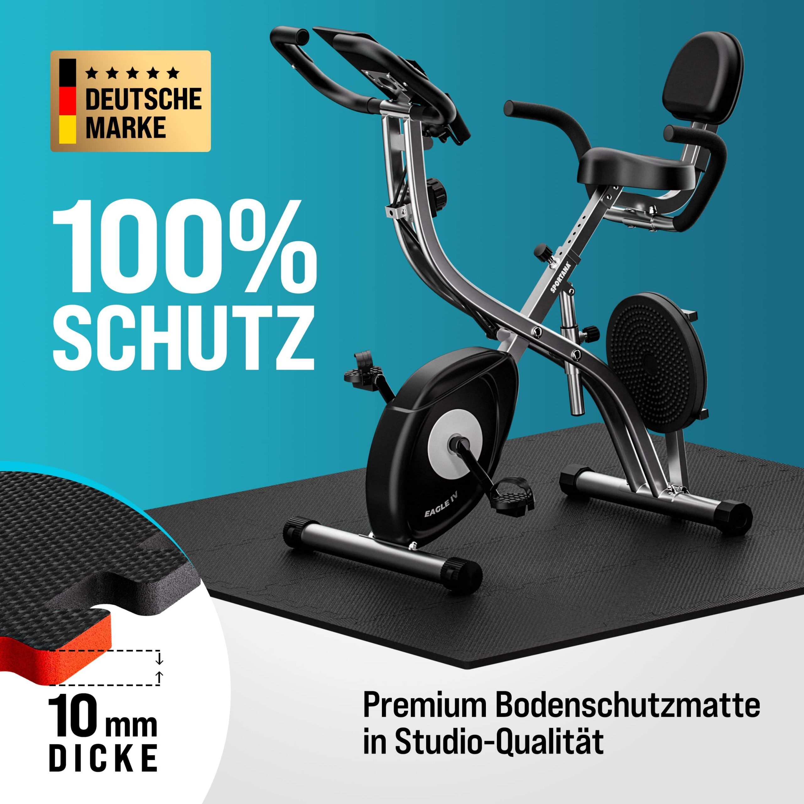 Bodenschutz-/Puzzlematten 36er-Set Schwarz 175x175x1cm