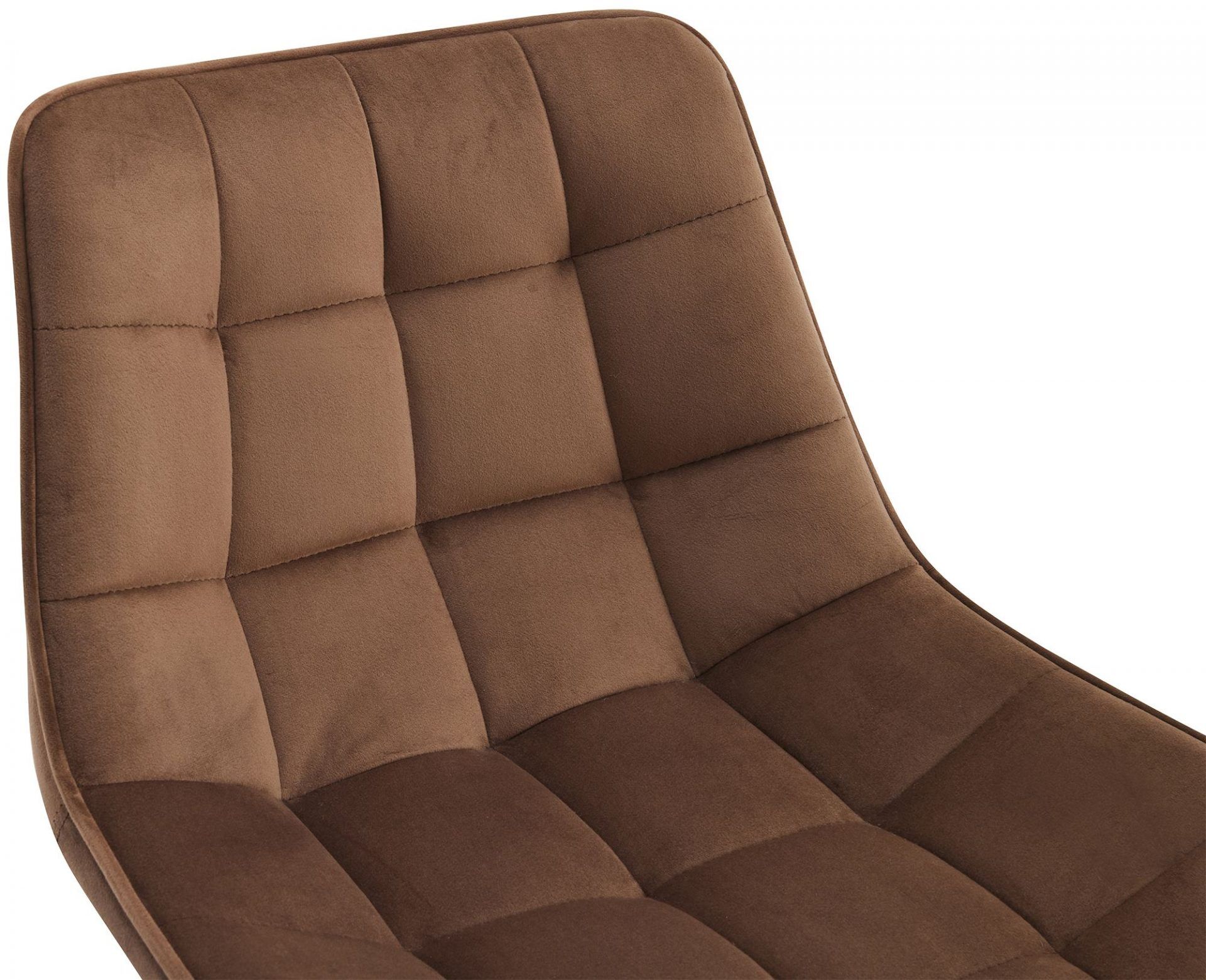 2er Set Barhocker Dartford Samt, braun