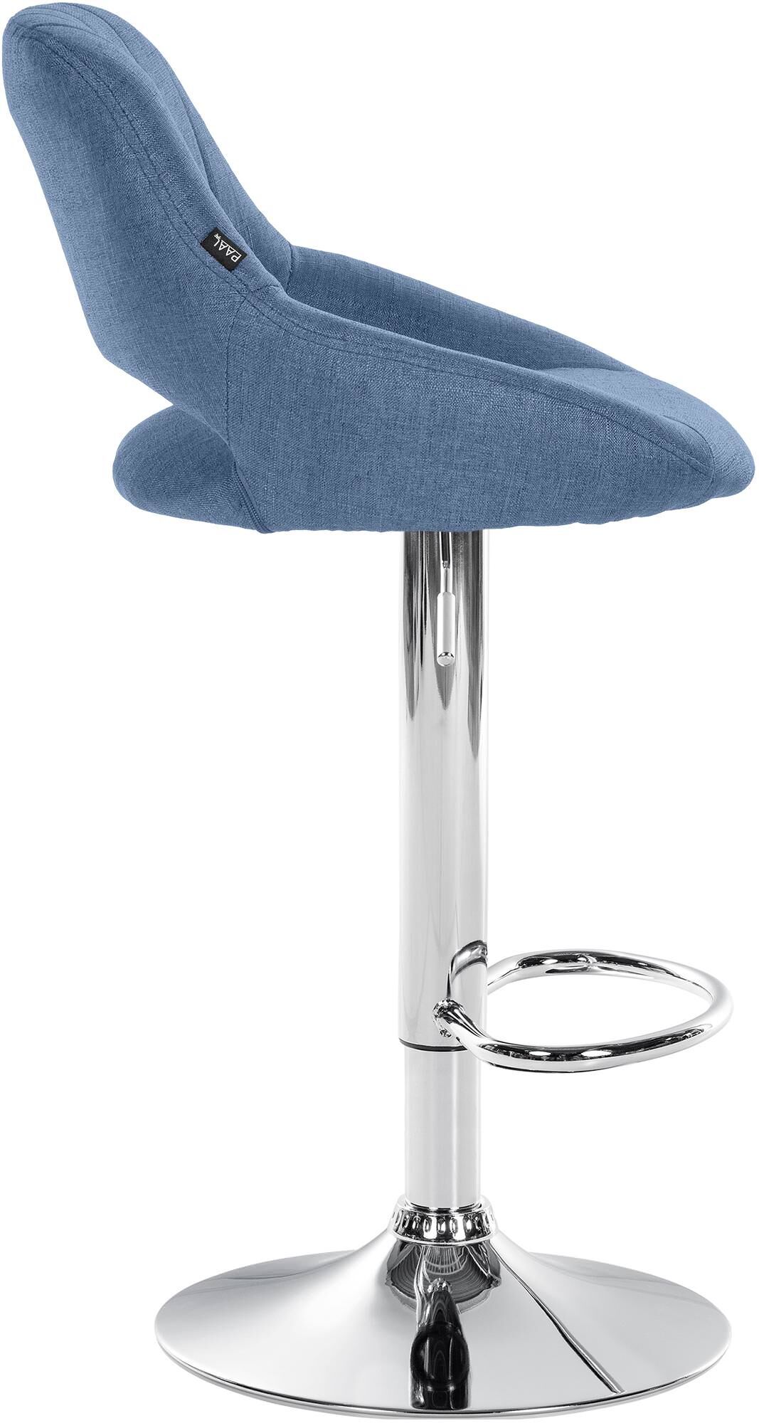 2er Set Barhocker Milet Stoff C, blau