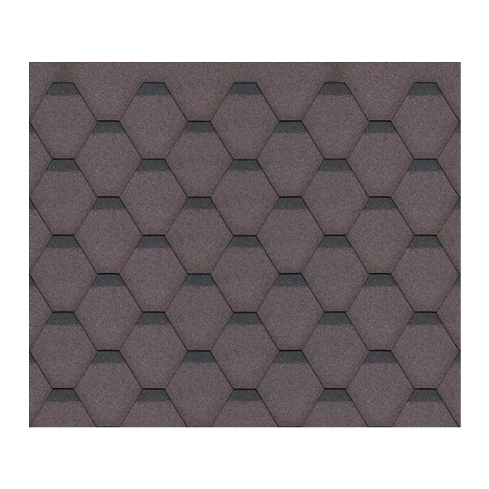 Schindeln Hexagonal Braun