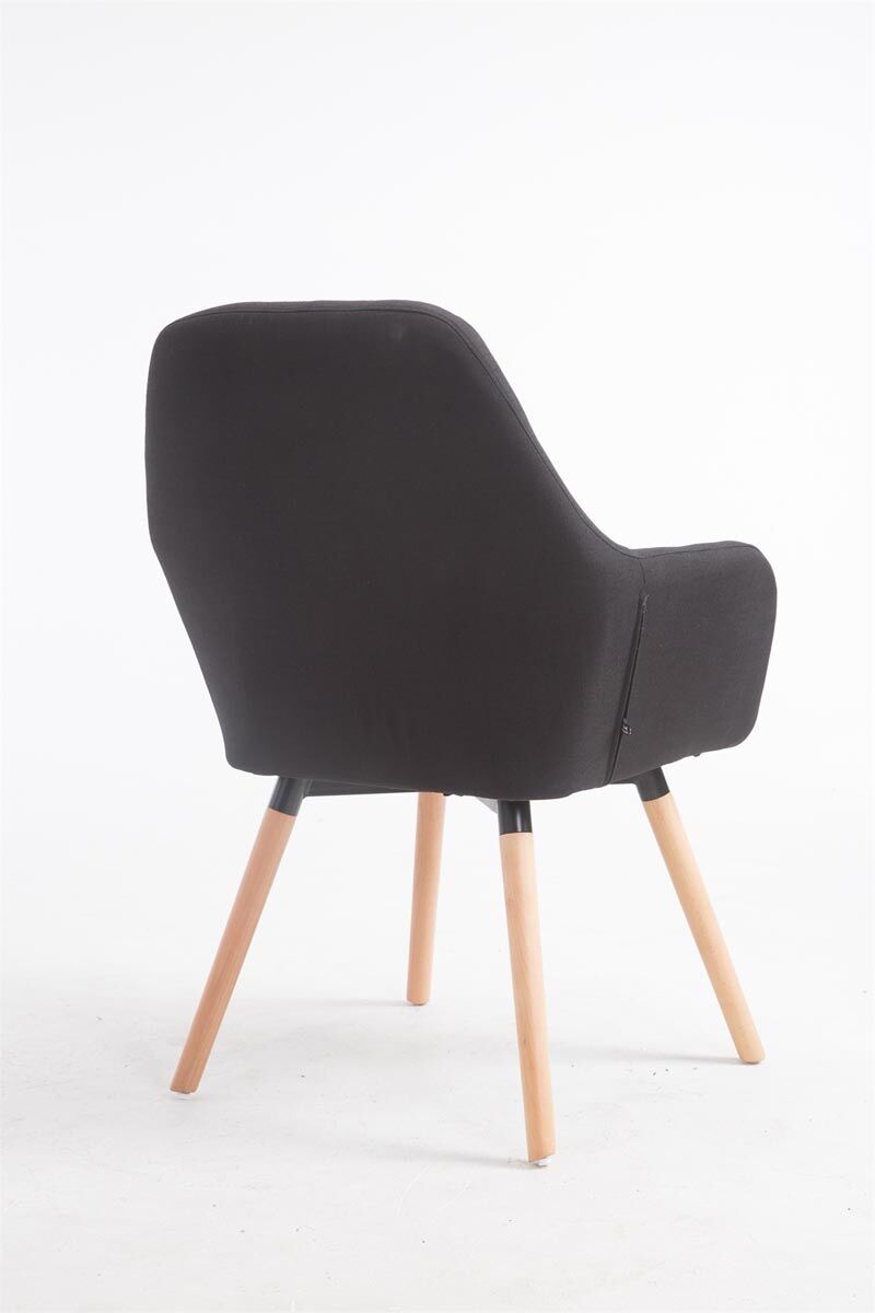 Stuhl Florian Stoff Natura, schwarz