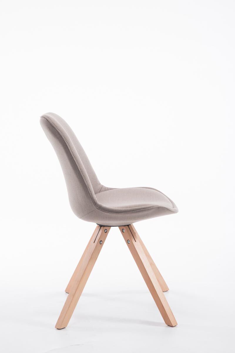 Besucherstuhl Toulouse Stoff Natura Square, taupe