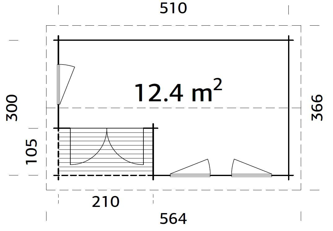 Palmako Gartenhaus Susanna 12,4 m²