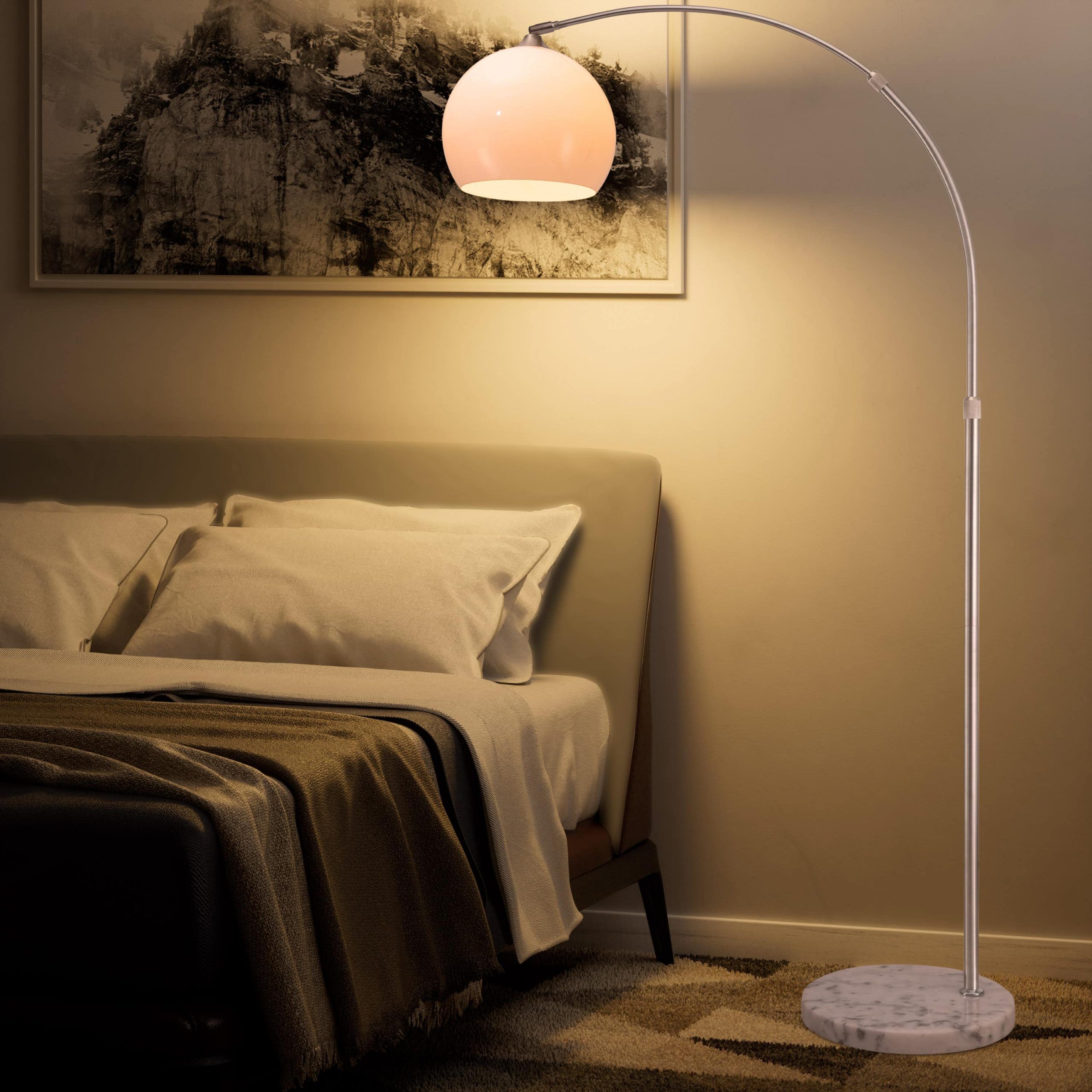 Design Bogenlampe 190-200cm verstellbar