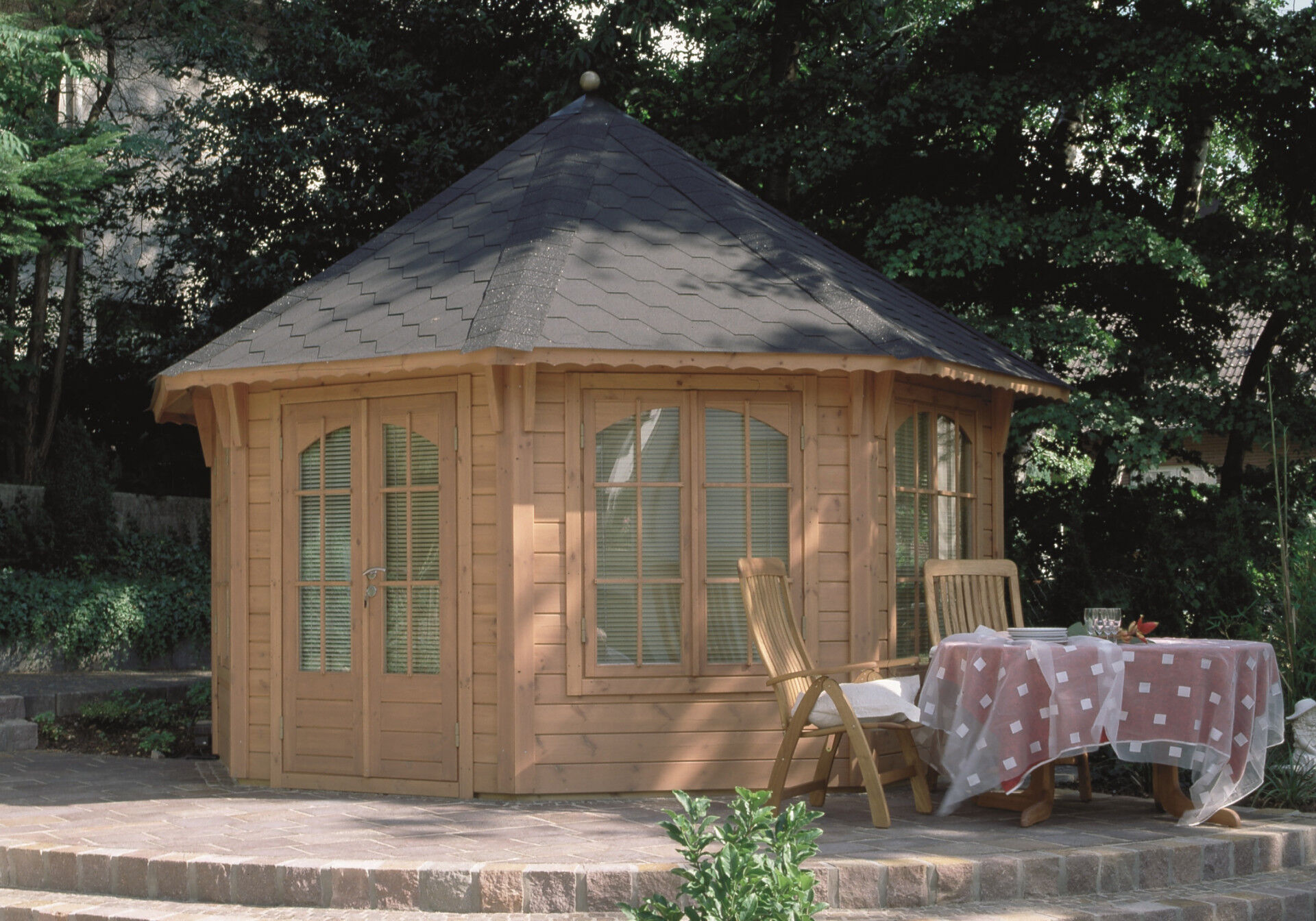 Pavillon Roma 13 m2, schwarz