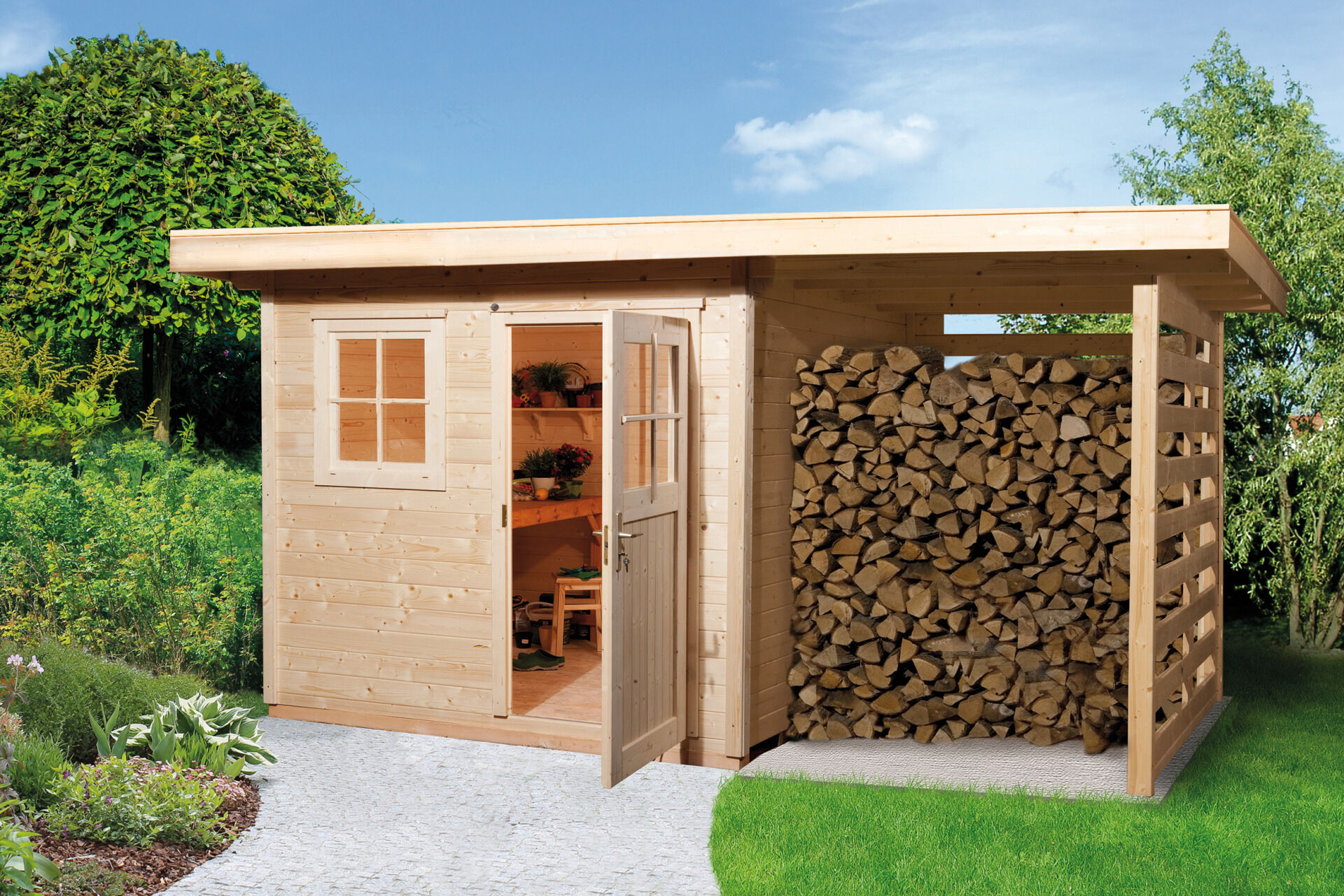 weka Gartenhaus 170 A 4,3x3,1m