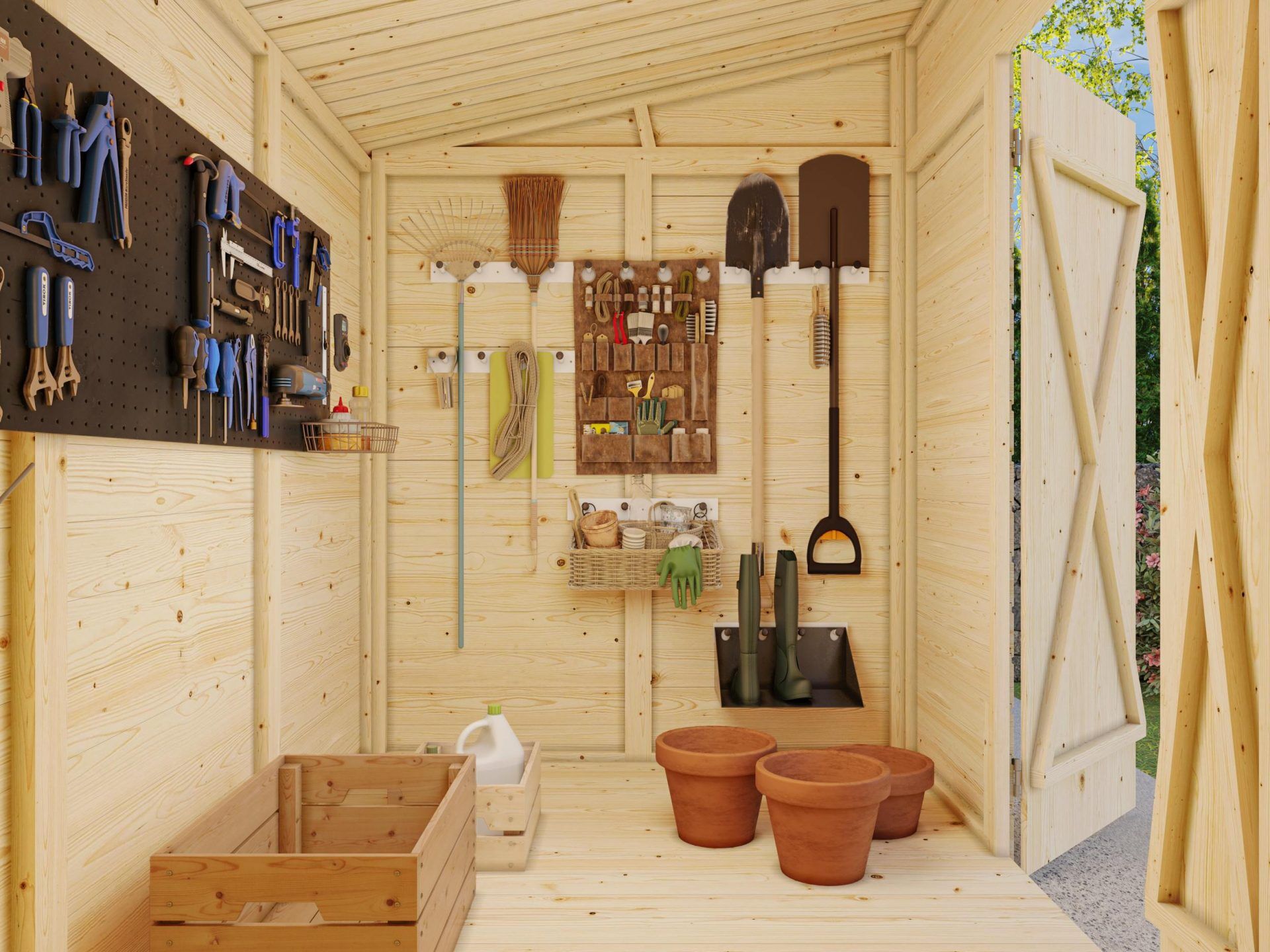 Palmako Gerätehaus Leif 4,5+2,9 m²