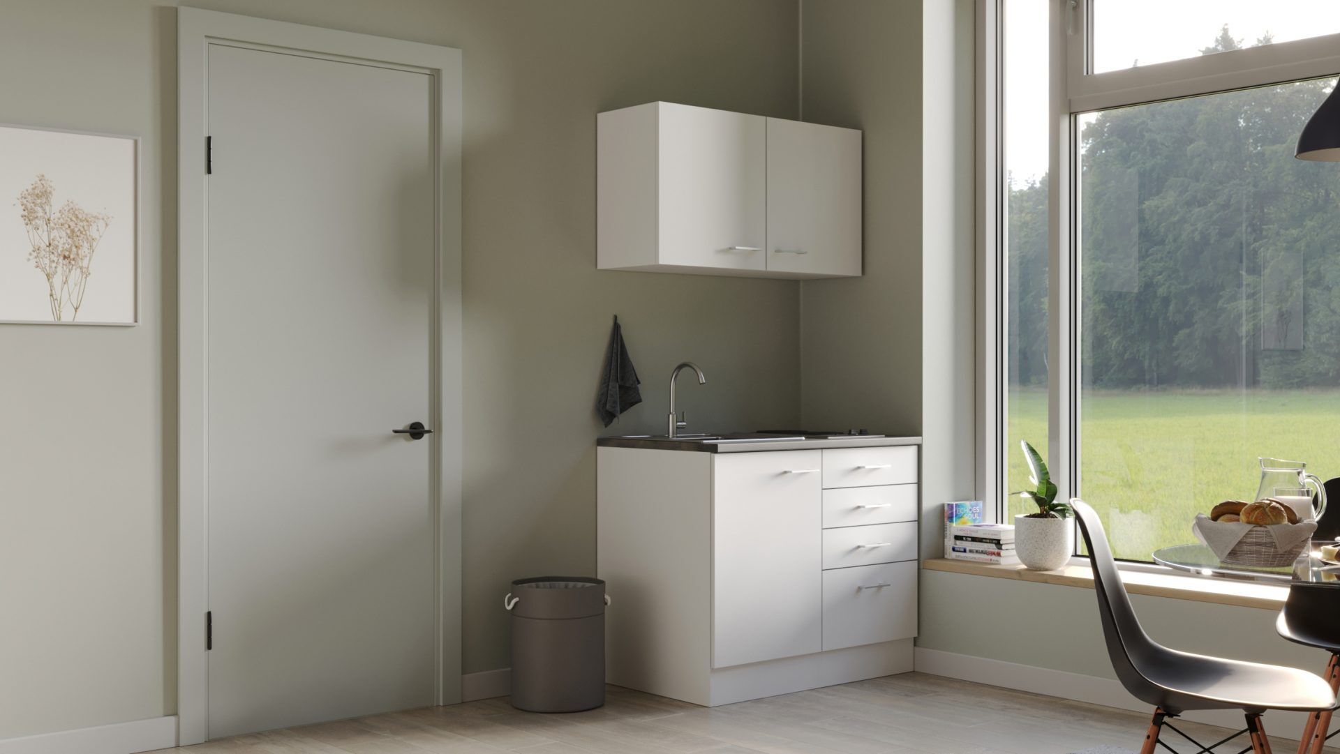 Miniküche LUCCA 100 cm mit E-Geräten