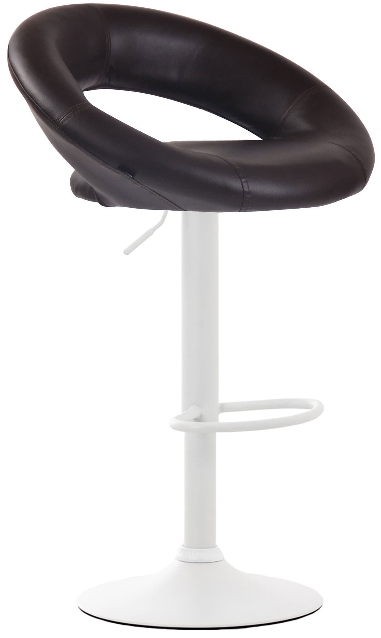 2er Set Barhocker Olinda Kunstleder weiß, braun