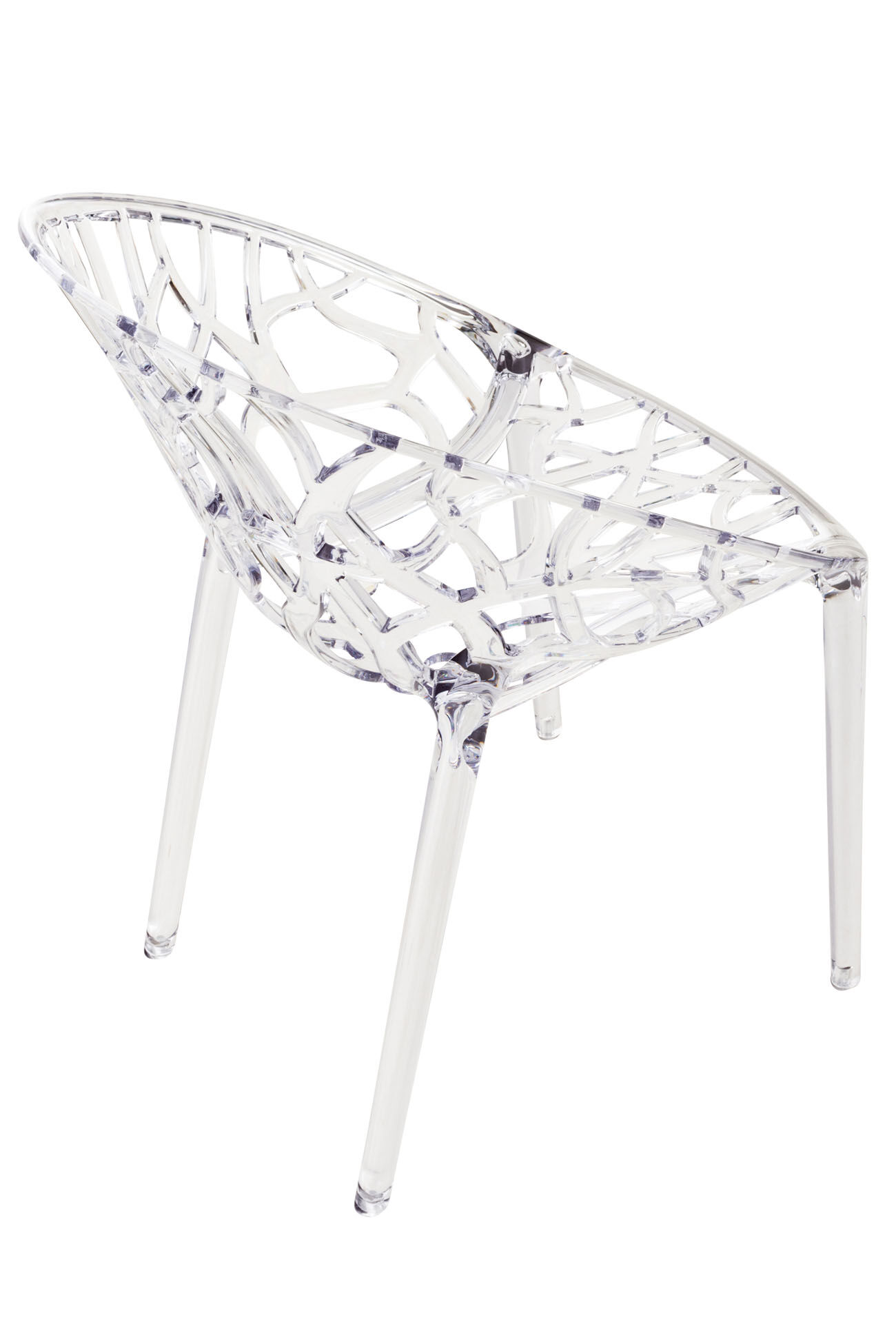 2er SET Stapelstuhl CRYSTAL, transparent