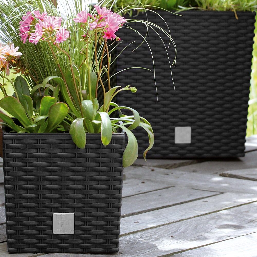 Blumentopf Rato Low Anthrazit 32x32x33cm