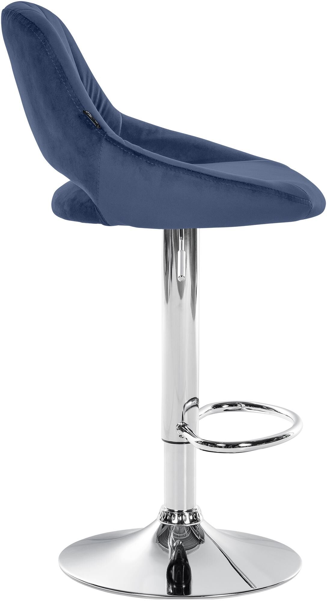 2er Set Barhocker Milet Samt C, blau