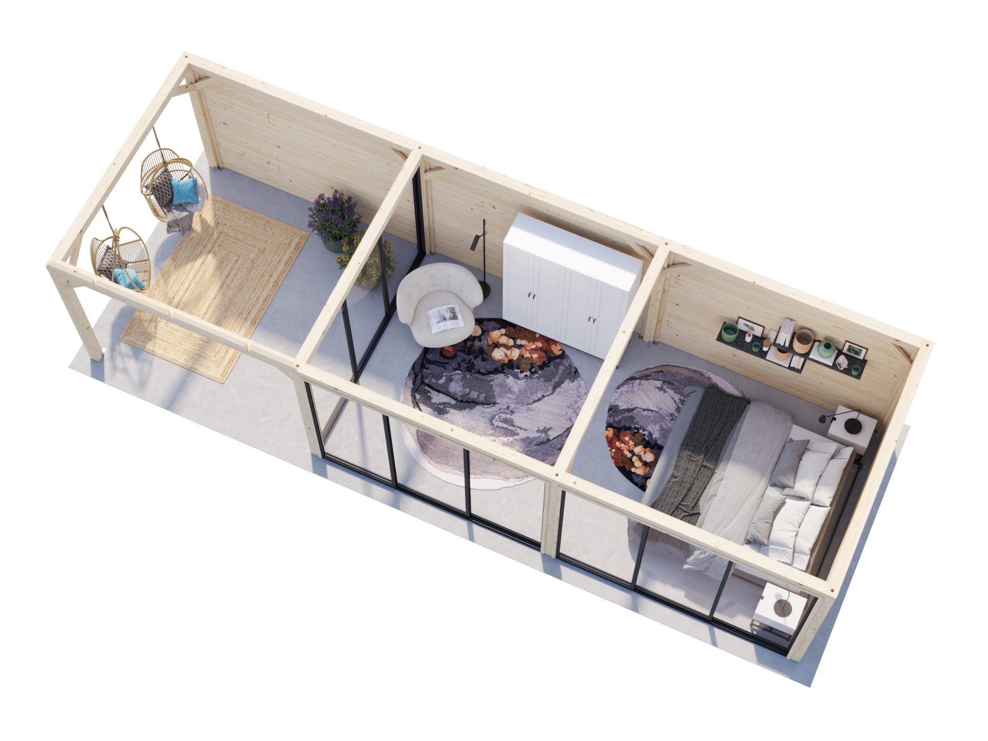 Palmako Pavillon Bianca 24,9 m2 Set 217 Slide