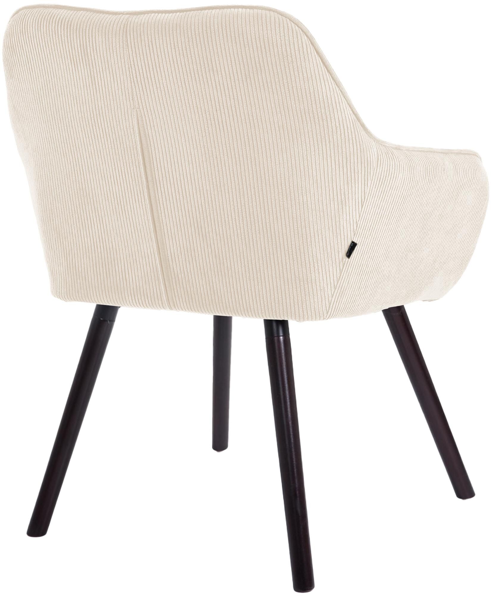 Esszimmerstuhl Vienna Cord schwarz, creme