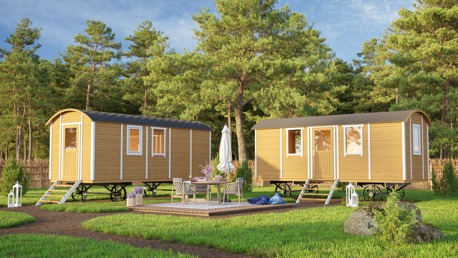 Pipowagen Tinyhaus Bauwagen Zirkuswagen 6m