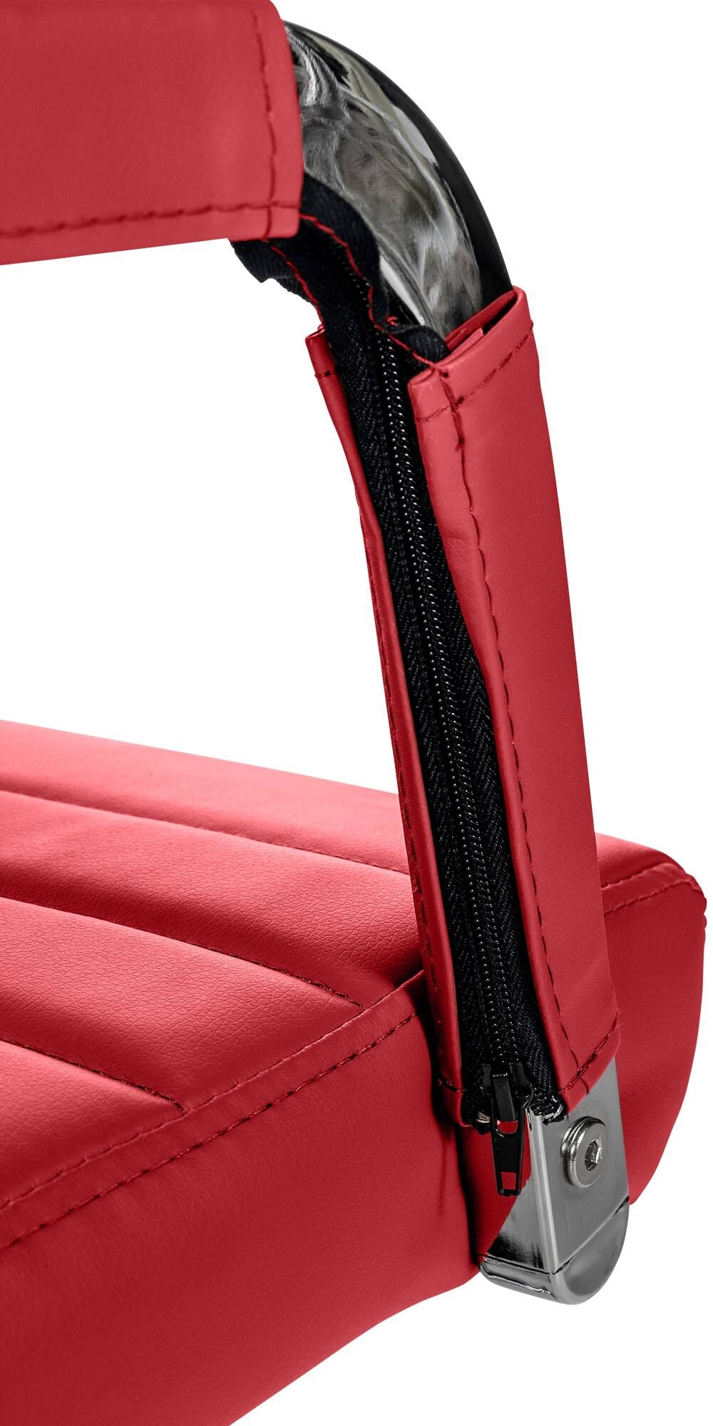 Bürostuhl Amadora Kunstleder, rot
