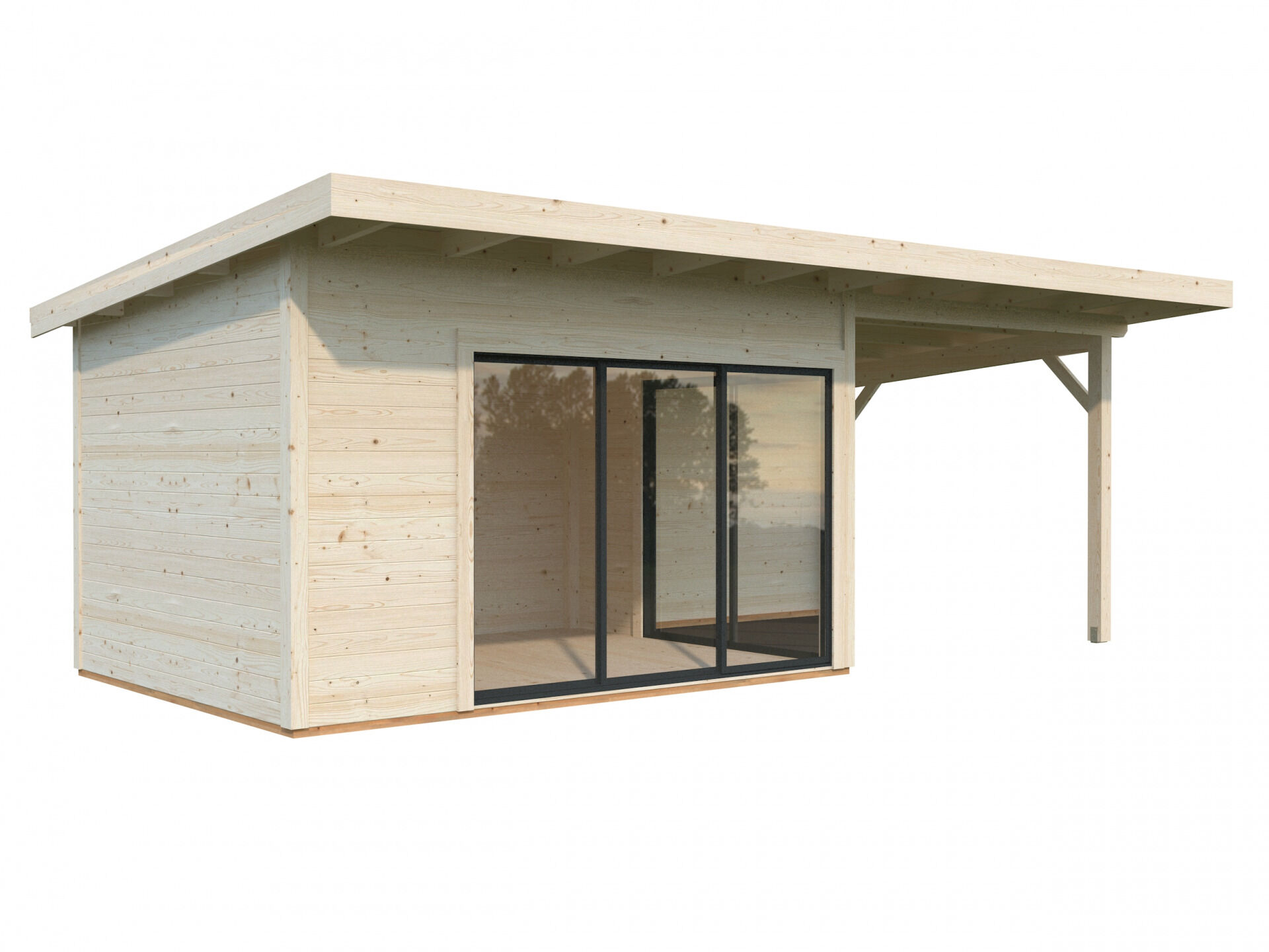 Palmako Pultdach Gartenhaus Andrea 11,2+7,9 m2 Slide