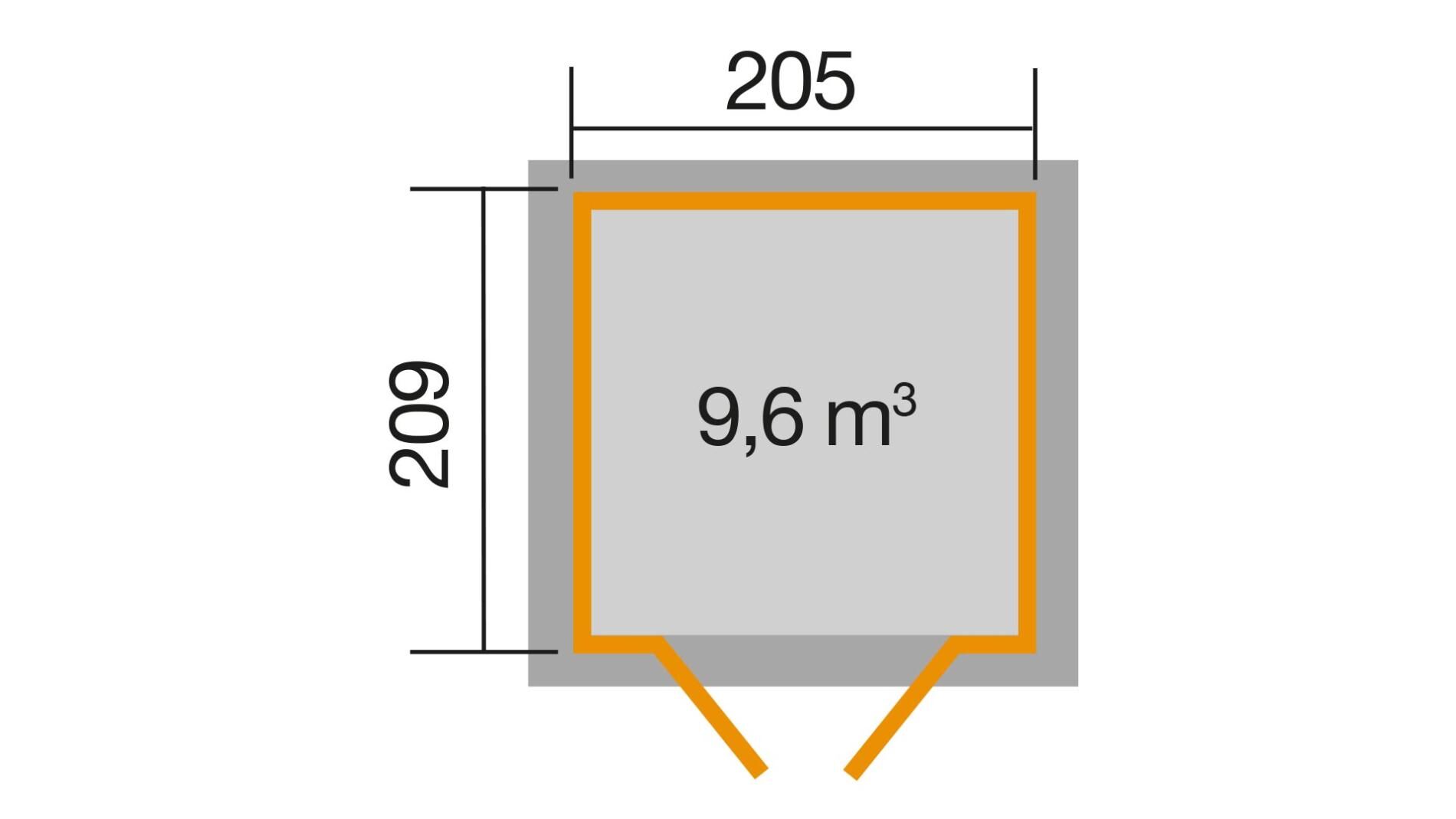 weka Gartenhaus 265 - 2,2x2,5m