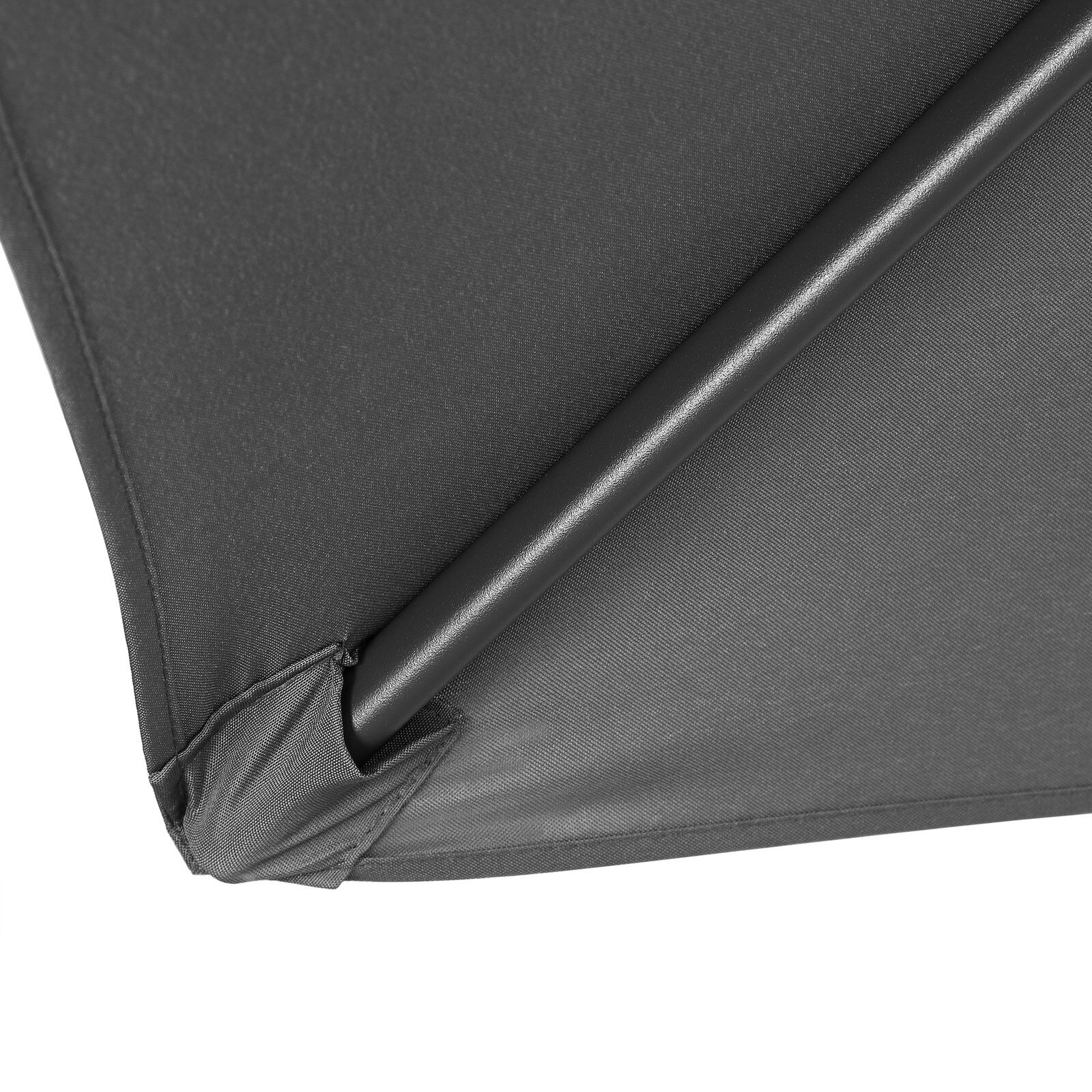 Sonnenschirm Fiji Anthrazit Ø200cm UV-Schutz 80+ mit Kurbel