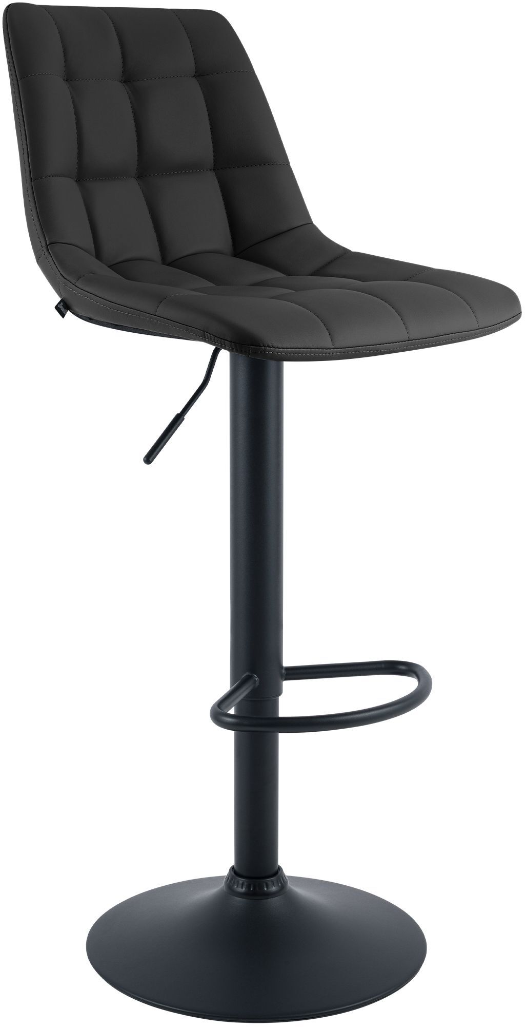 2er Set Barhocker Mapun Kunstleder, schwarz