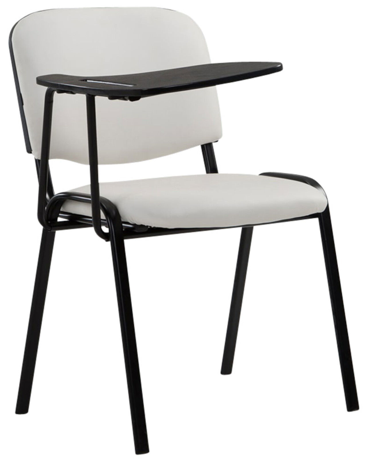 4er Set Stühle Ken mit Klapptisch Kunstleder, weiß