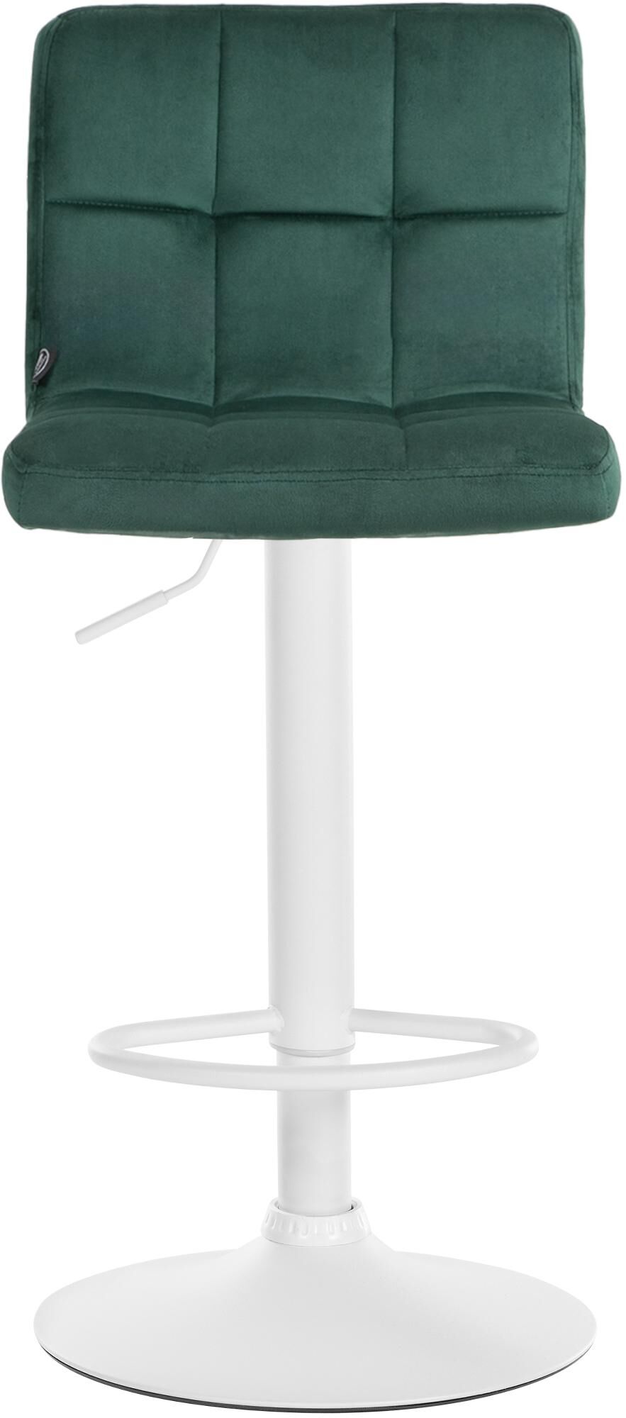 Barhocker Peru Samt weiß, grün