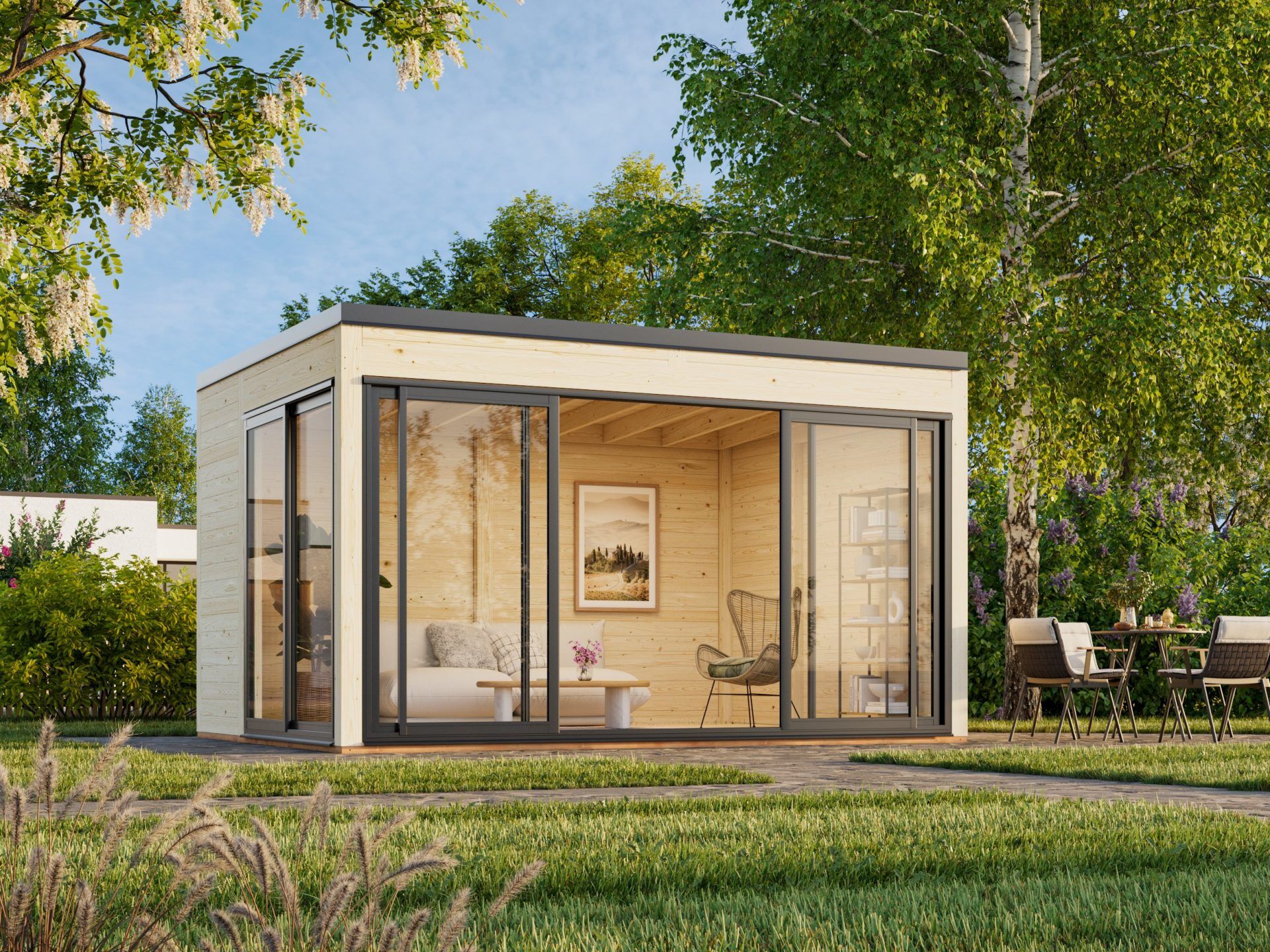Palmako Pavillon Serena 12,6 m² Set 1 Slide Plus