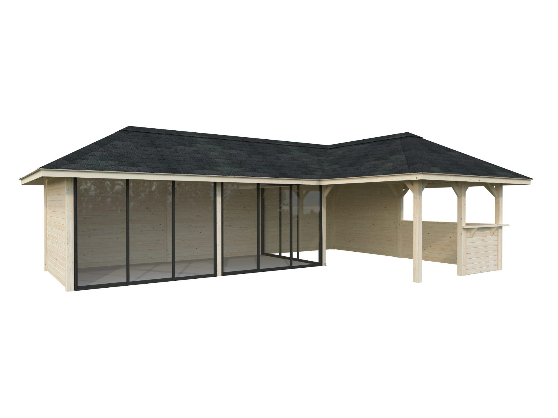Palmako Pavillon Bianca 33,2 m2 Set 220 Slide