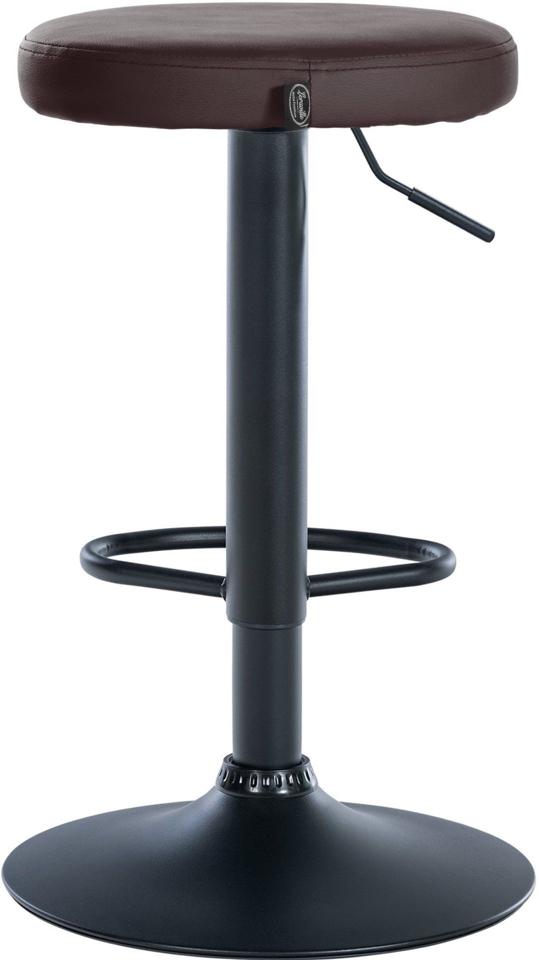 2er Set Barhocker Ponte Kunstleder schwarz, braun