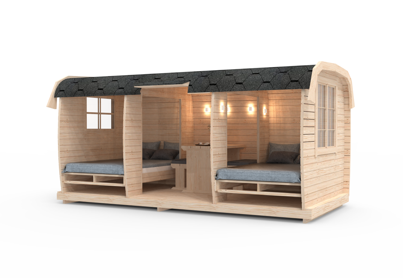 Camping Bus Tromso 230x480, Bausatz