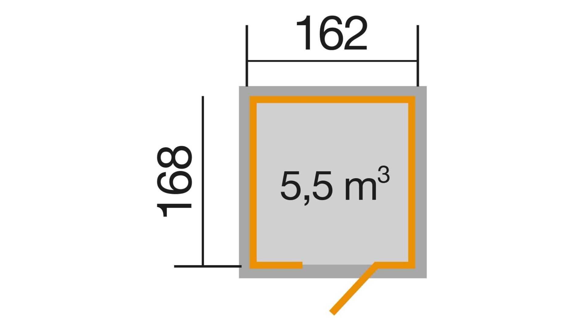 weka Schwedenhaus Gartenhaus 2,0x2,1m
