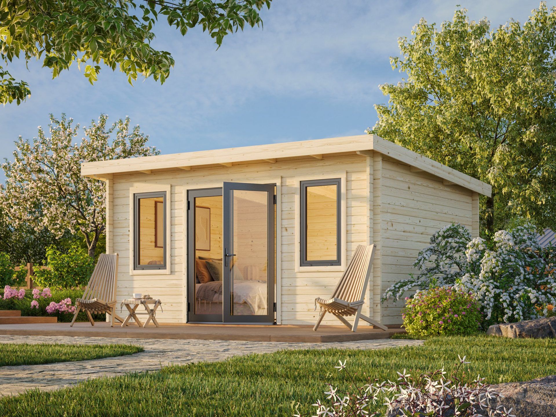 Palmako Pultdach Gartenhaus Lisandra 14,2 m²