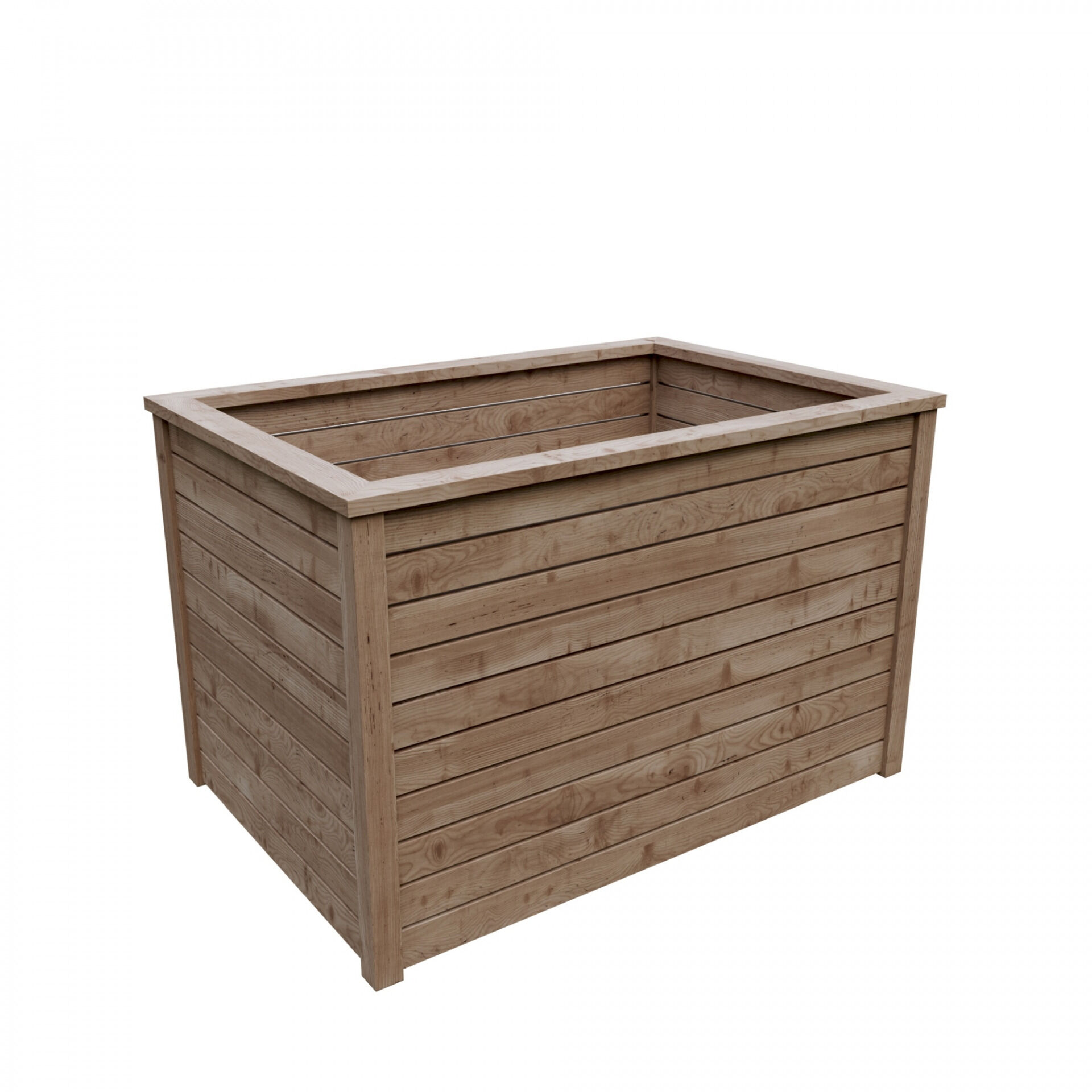 VEIJLE-Hochbeet LÄRCHE, B 125 x H 80 x T 85 cm, 650 l, inkl. Folieneinsatz, vorgefertigt