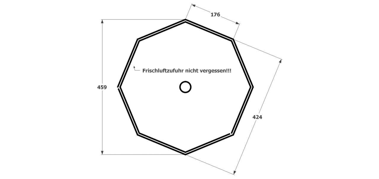 Fundament Grillkota Elegance 14,9m²