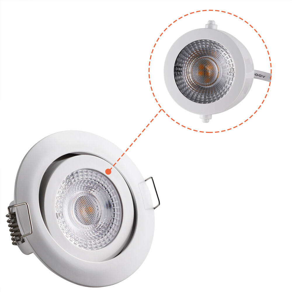 LED Einbauleuchte Krog 6er-Set Weiß