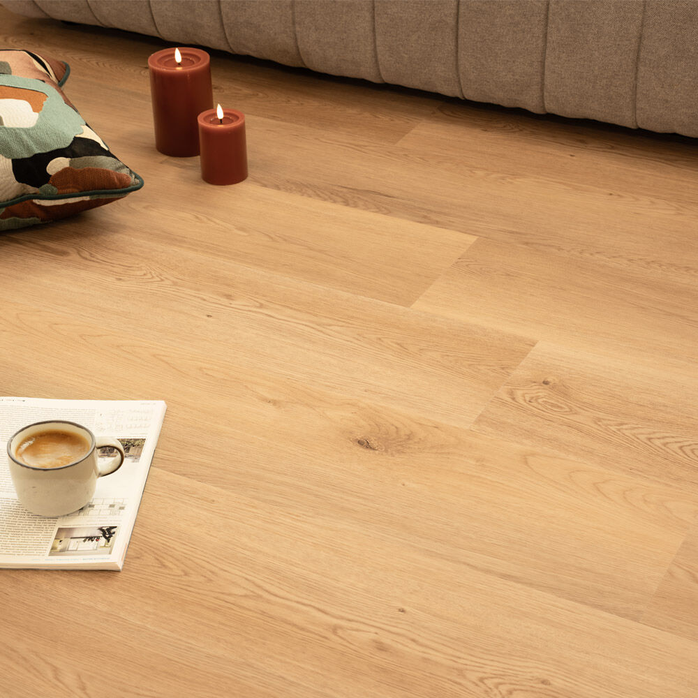 Klick-Vinylboden mit Trittschall LOMEA Helle Eiche - 40 m²