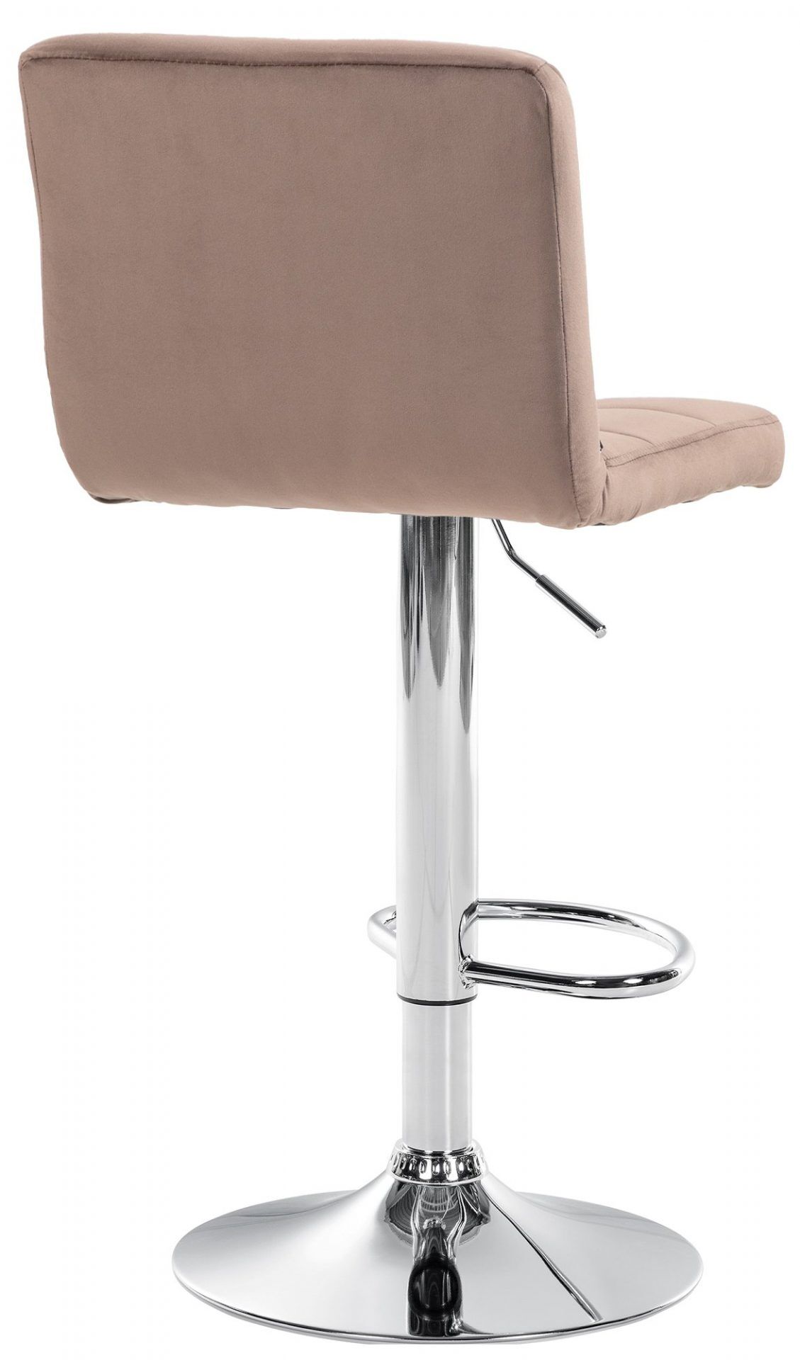 2er Set Barhocker Peru Samt chrom, braun