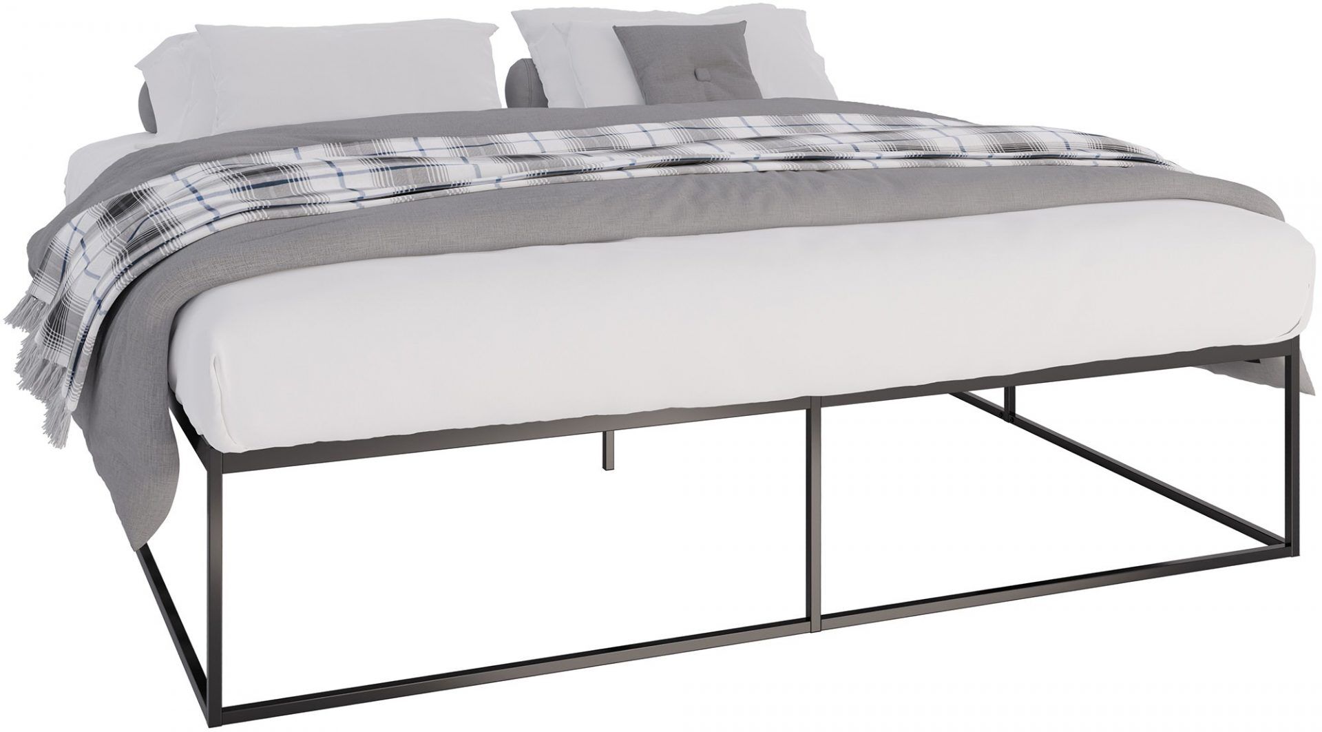 Metallbett Scala 200x200x46 cm, schwarz
