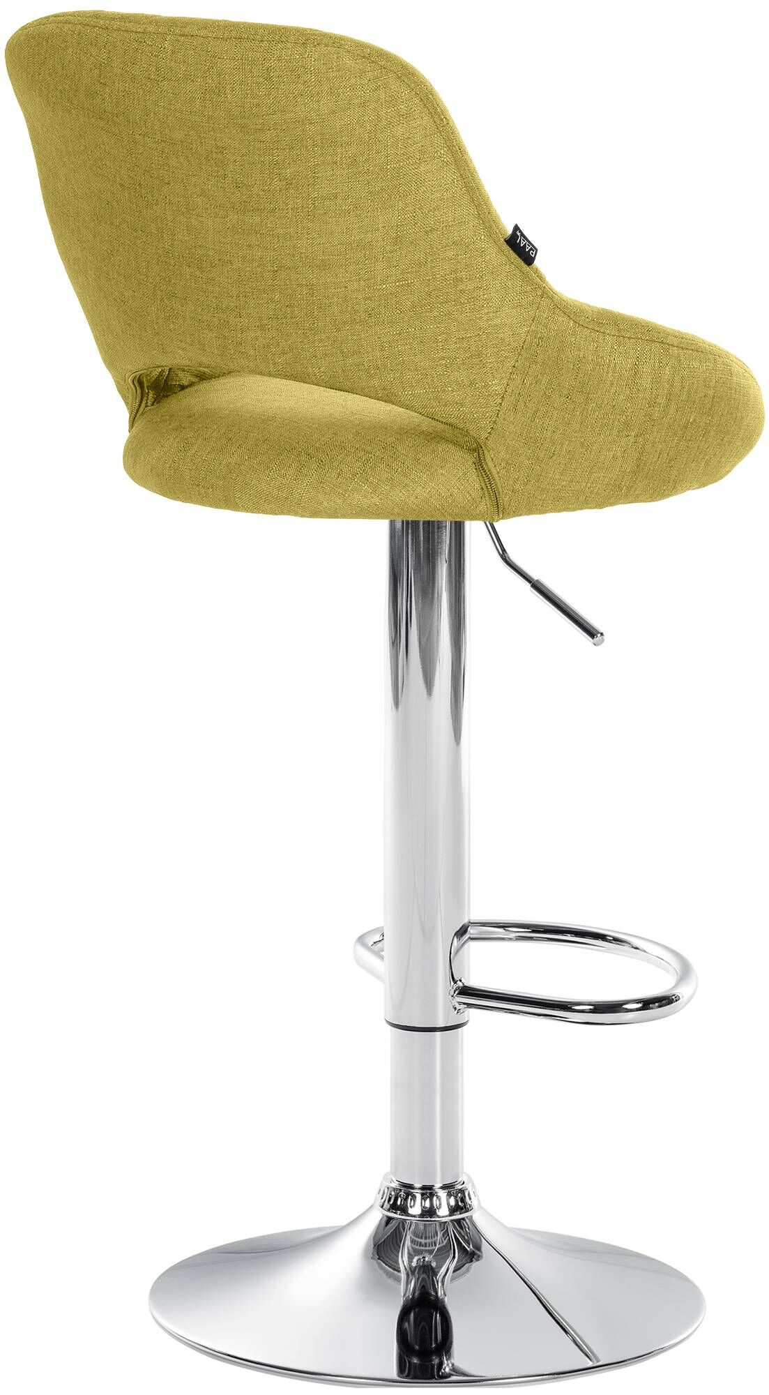 Barhocker Milet Stoff chrom, grün
